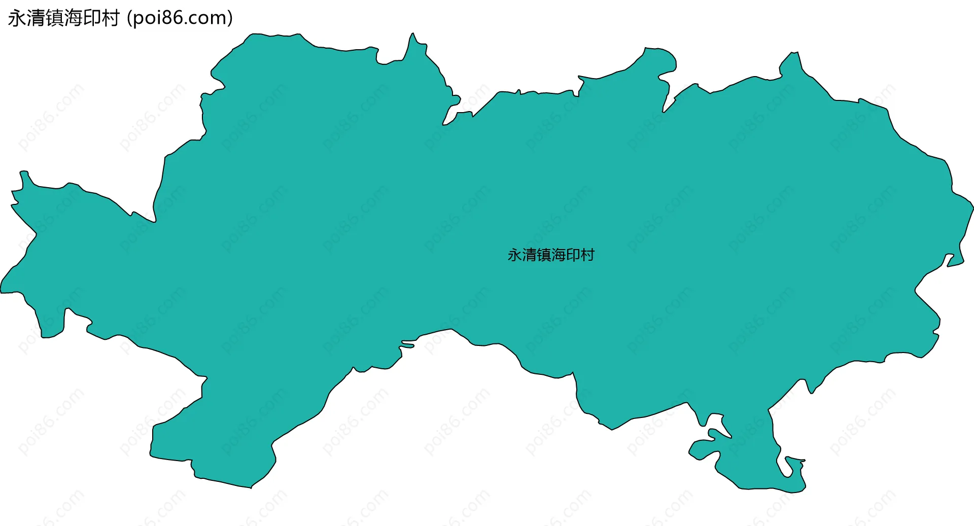 永清镇海印村边界地图