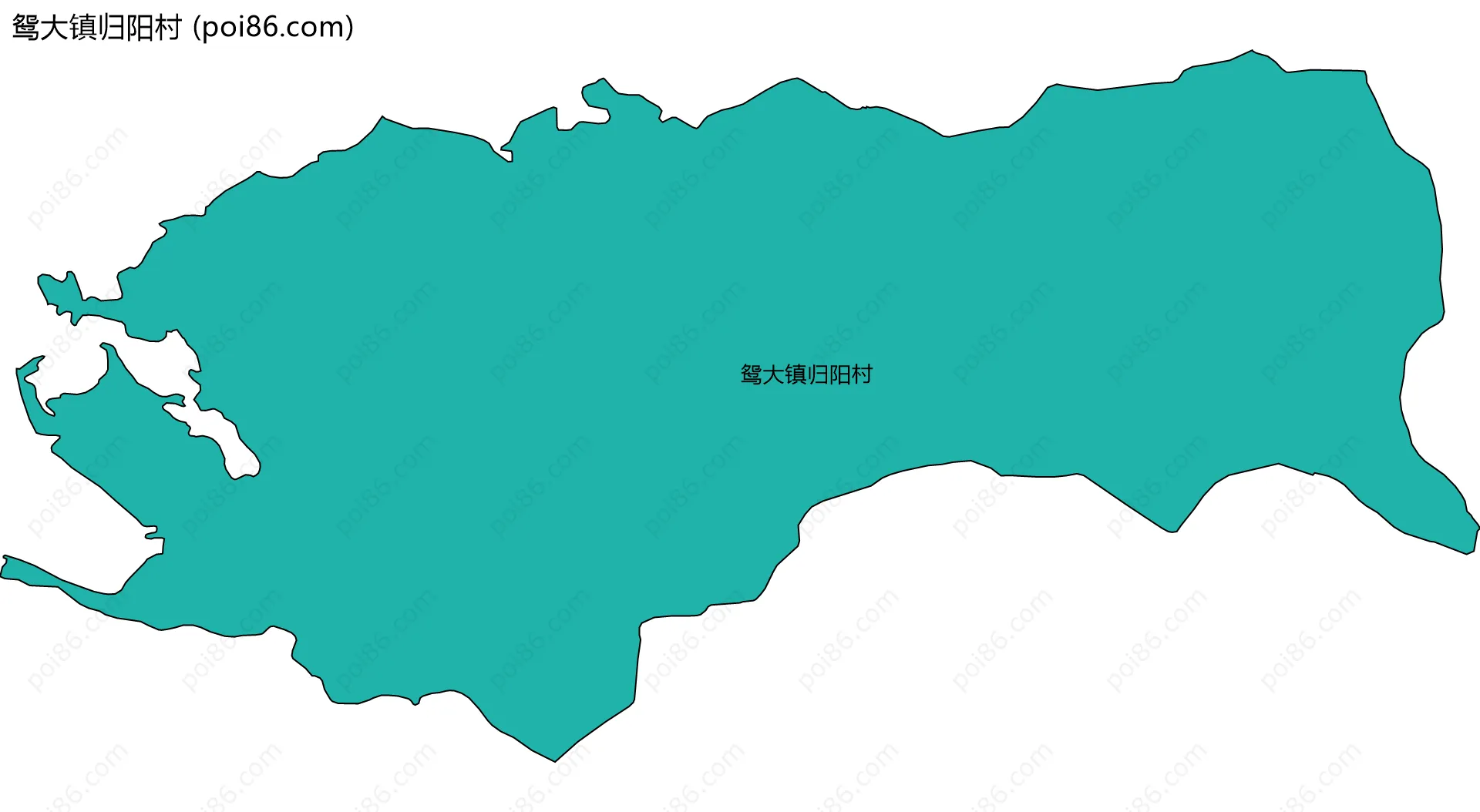 鸳大镇归阳村边界地图
