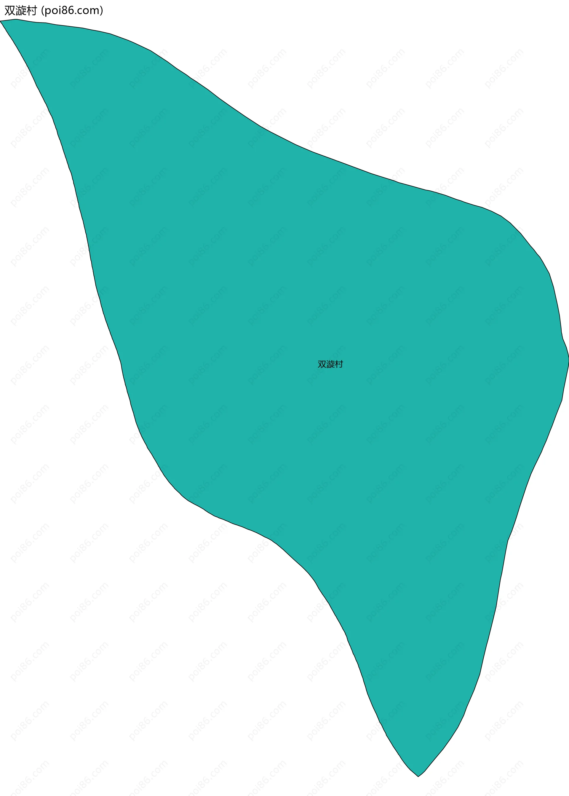 双漩村边界地图