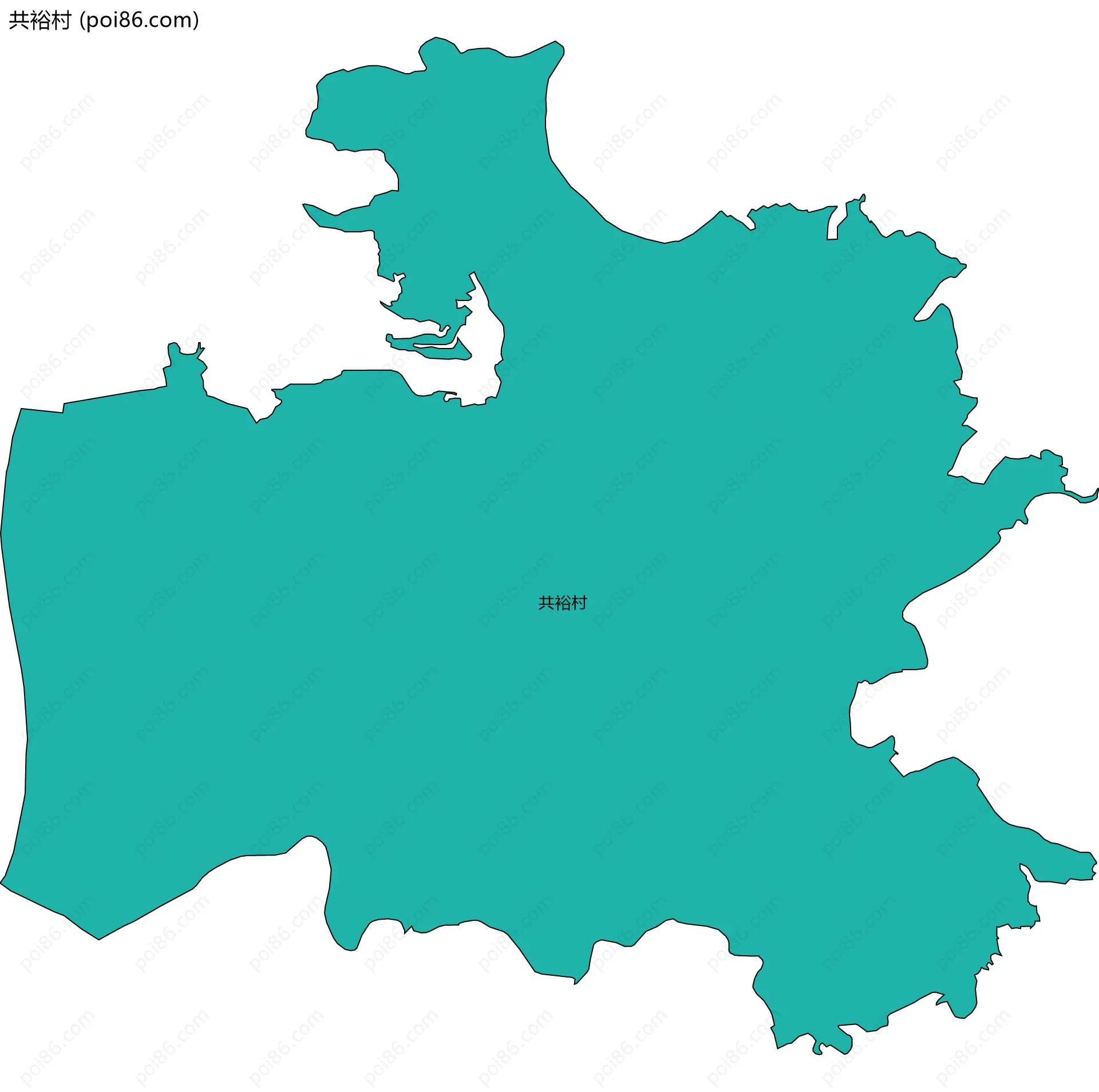 共裕村边界地图