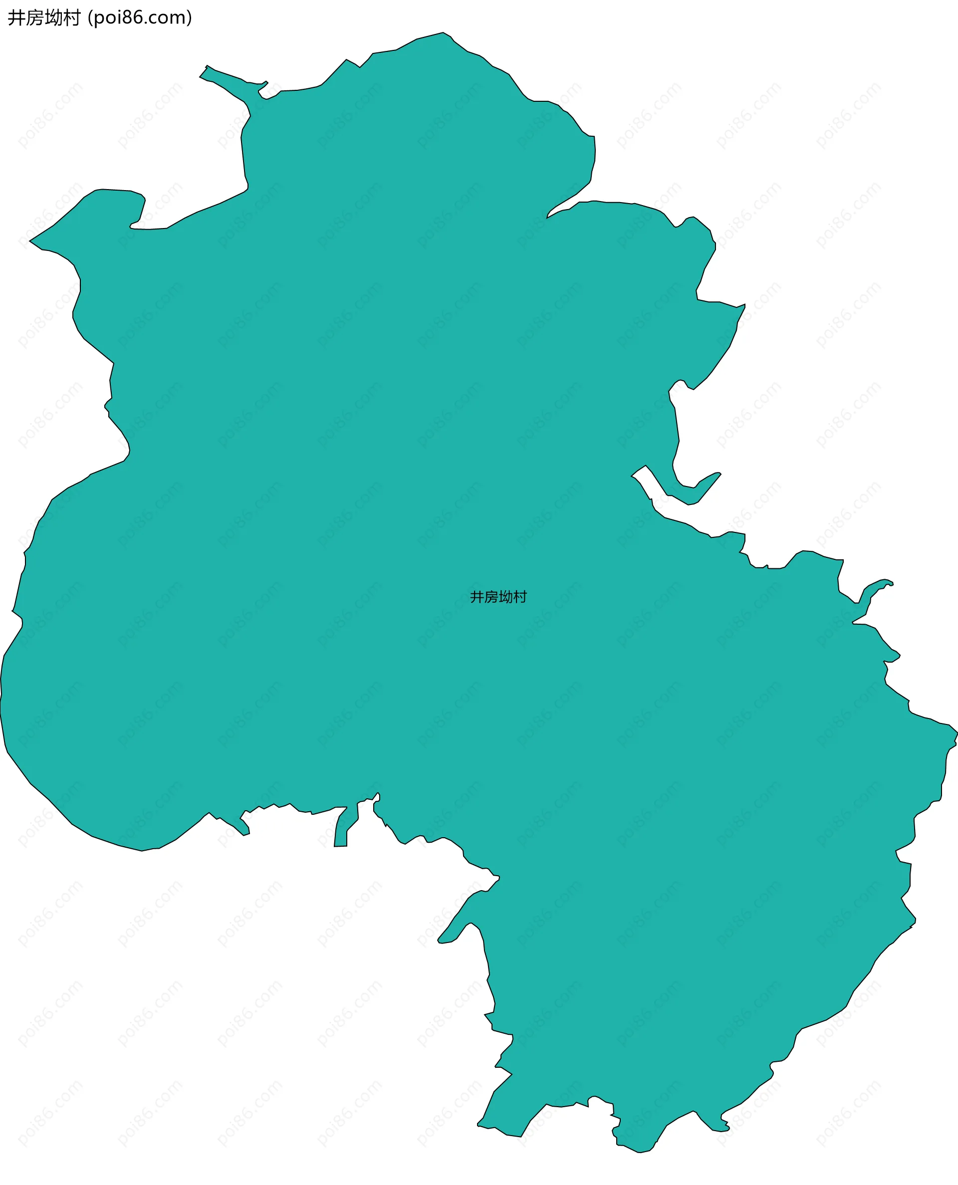 井房坳村边界地图