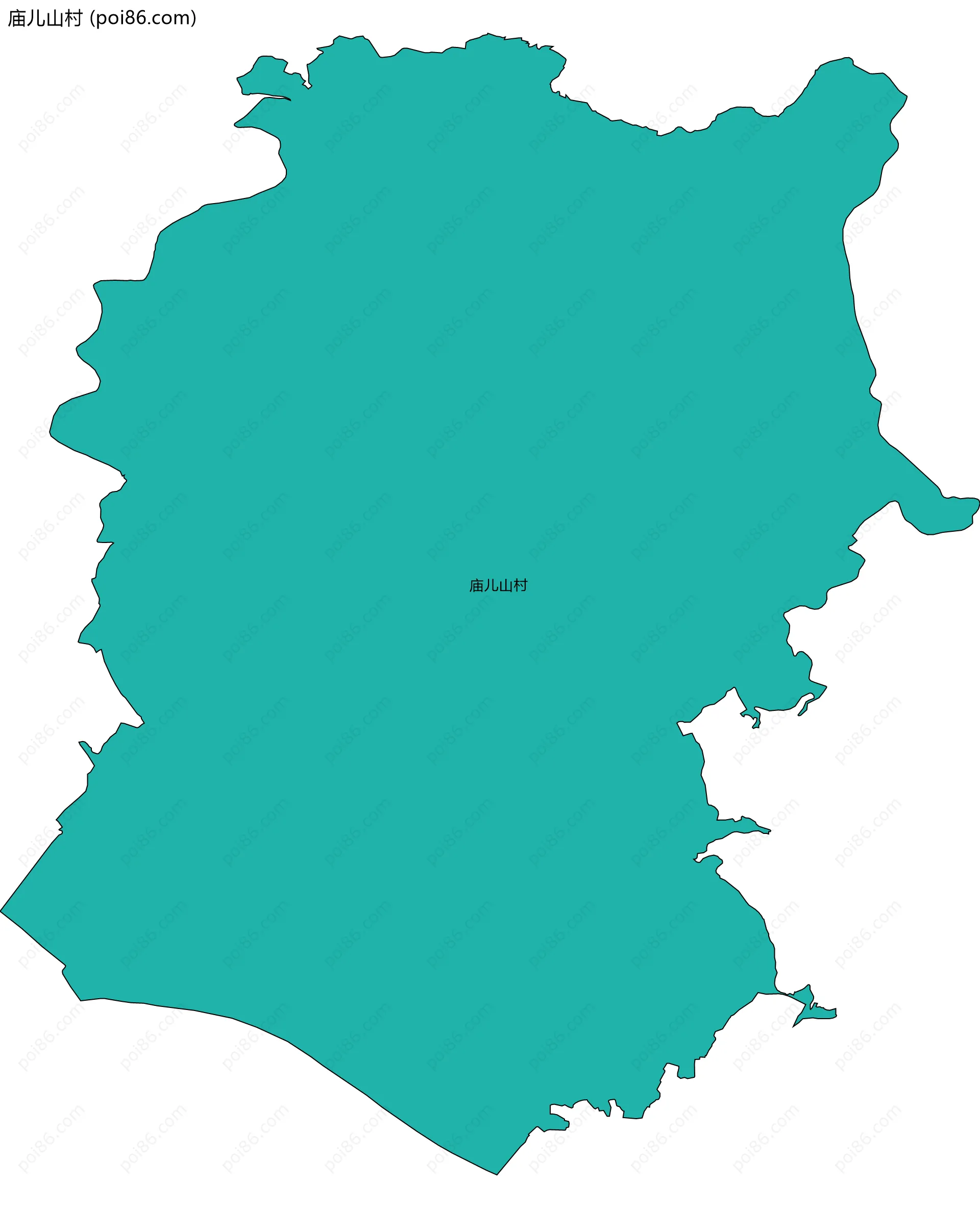 庙儿山村边界地图