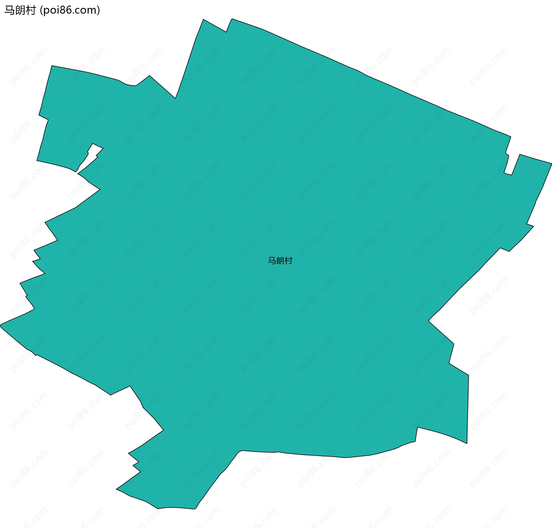 马朗村边界地图