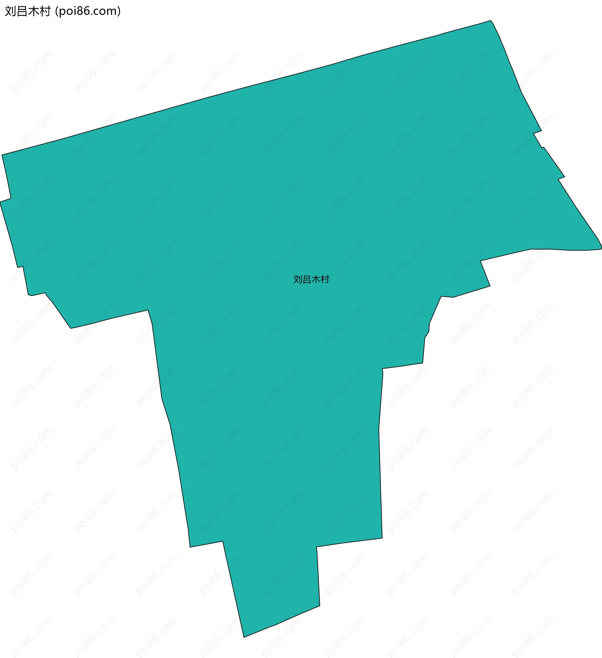 刘吕木村边界地图