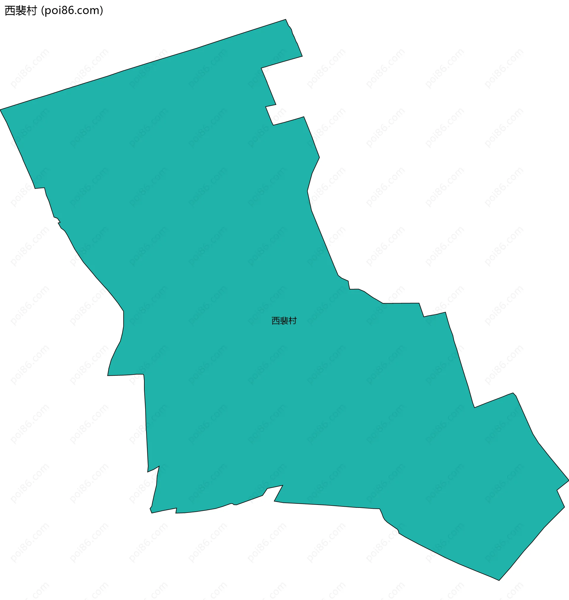 西裴村边界地图