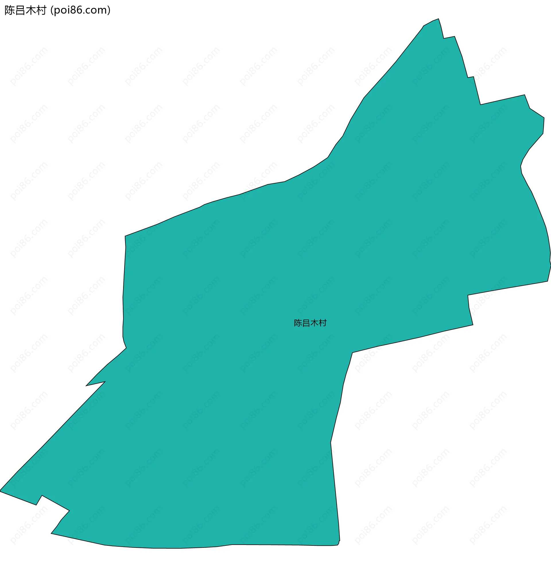 陈吕木村边界地图