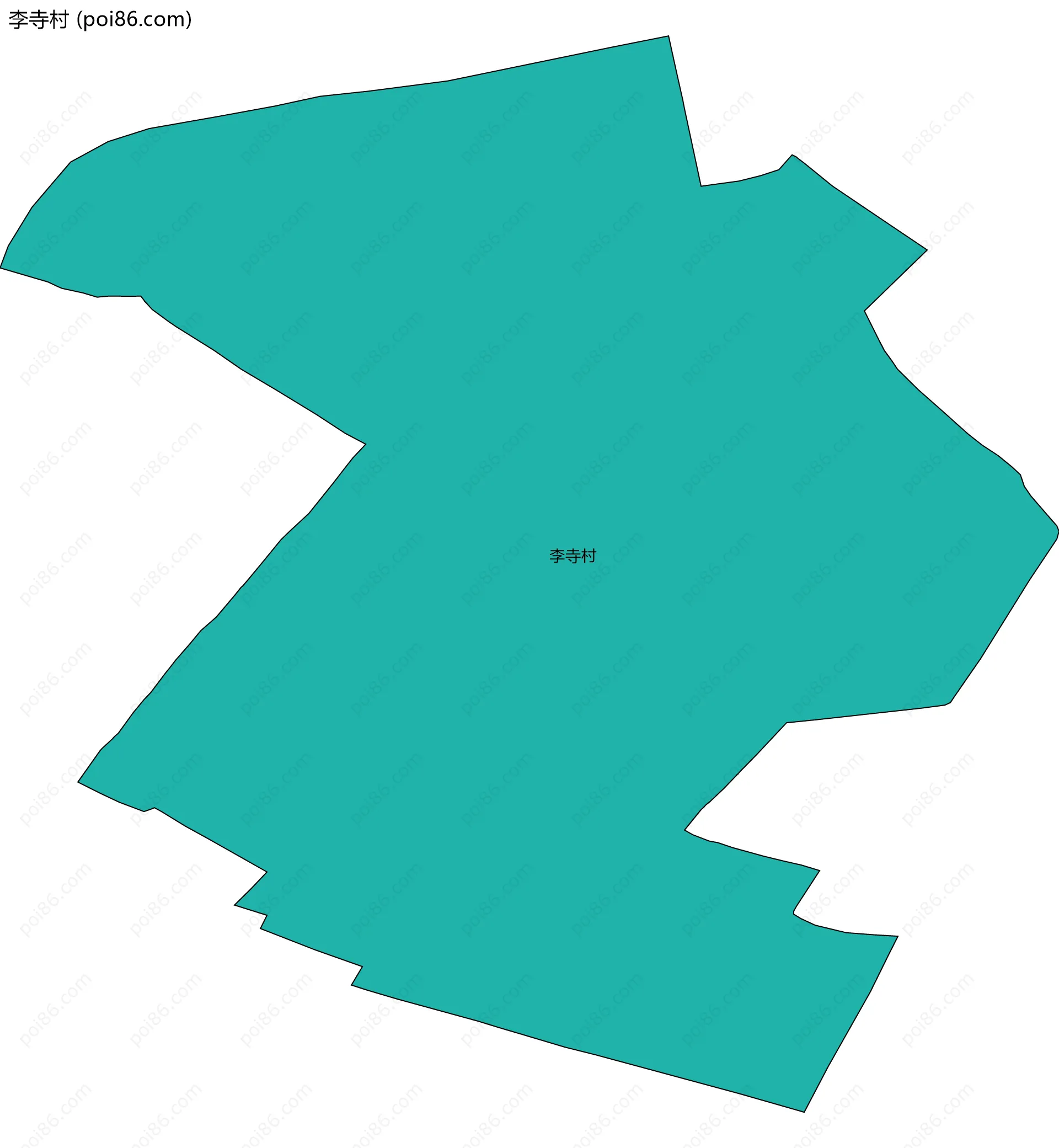 李寺村边界地图