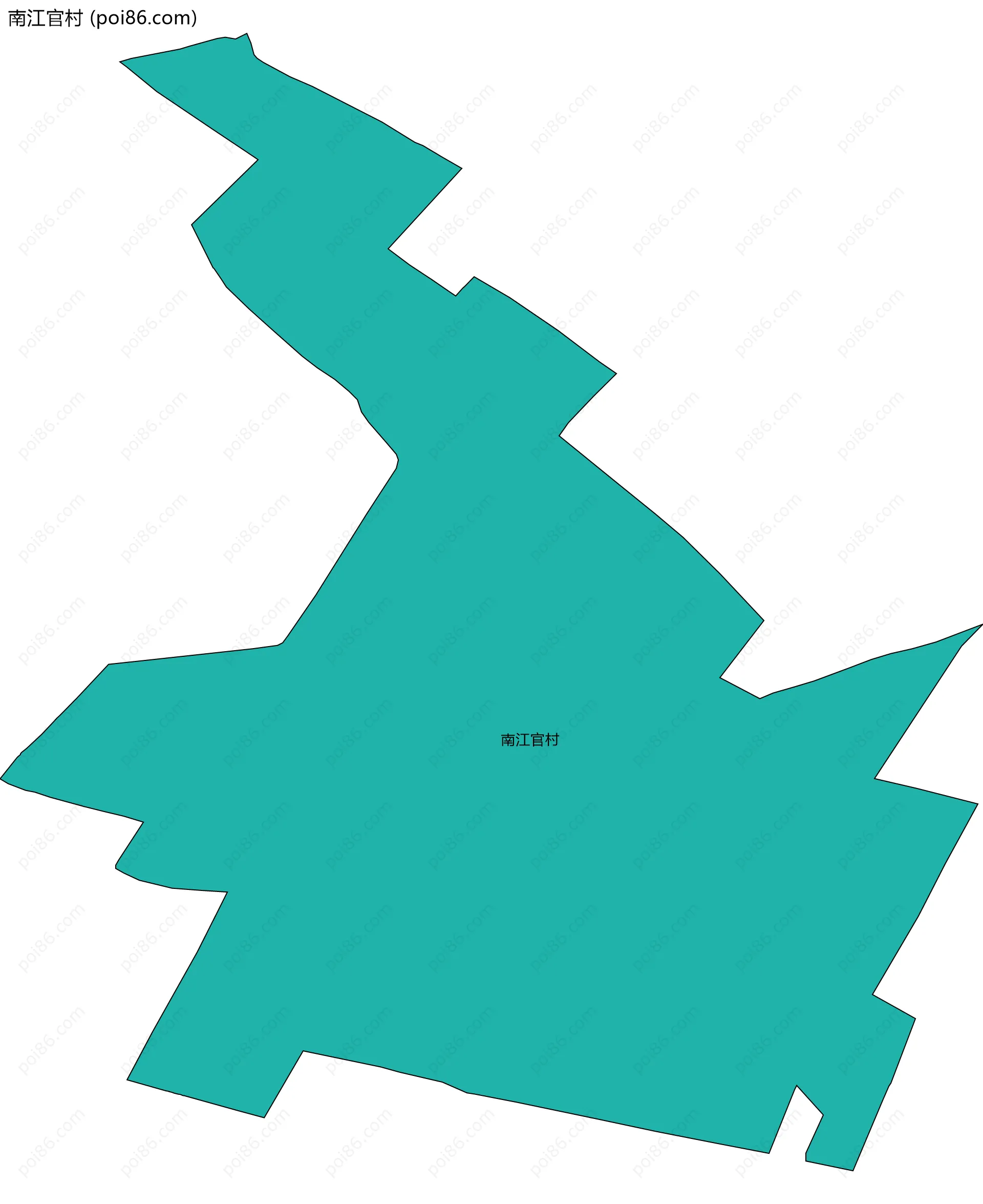 南江官村边界地图