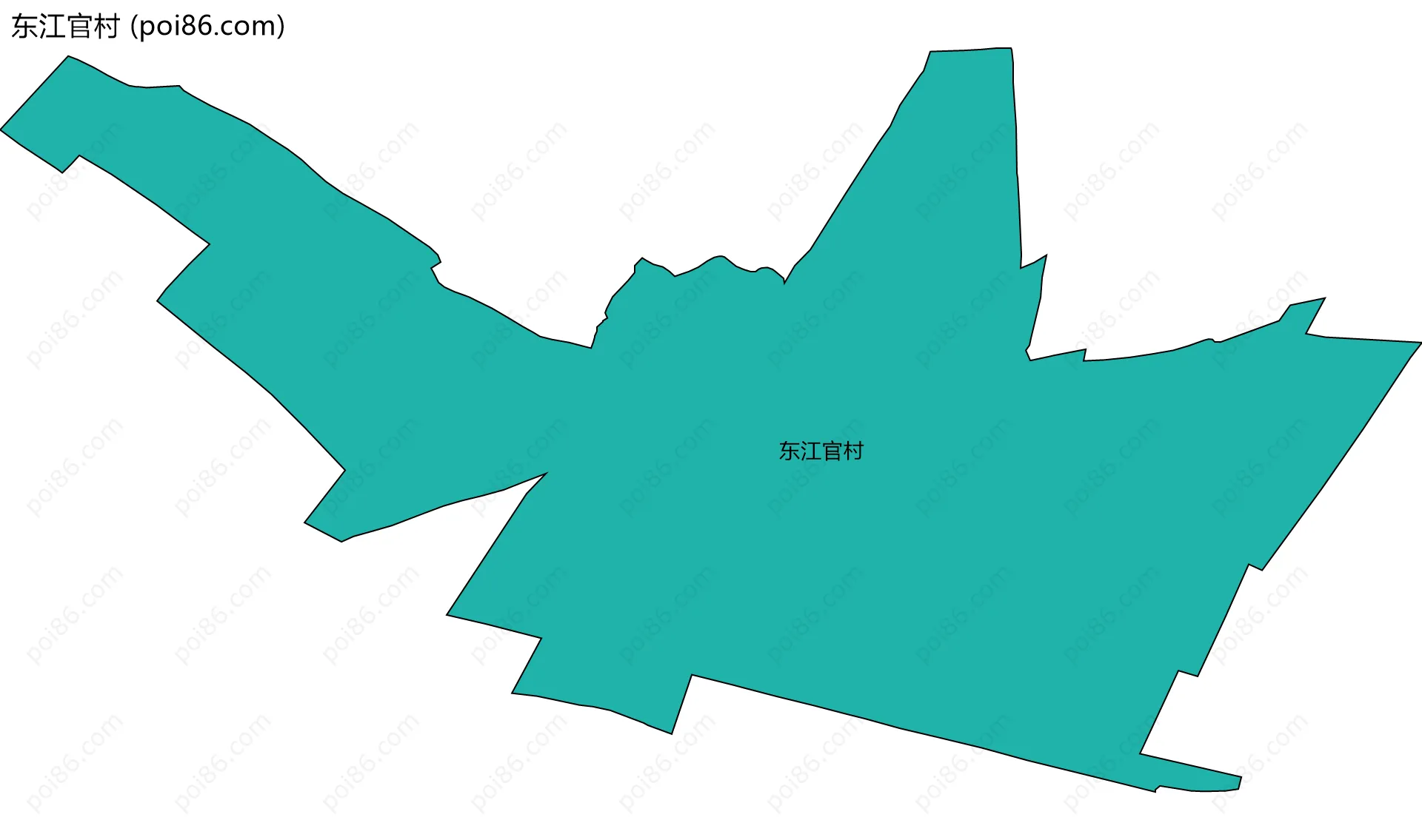 东江官村边界地图