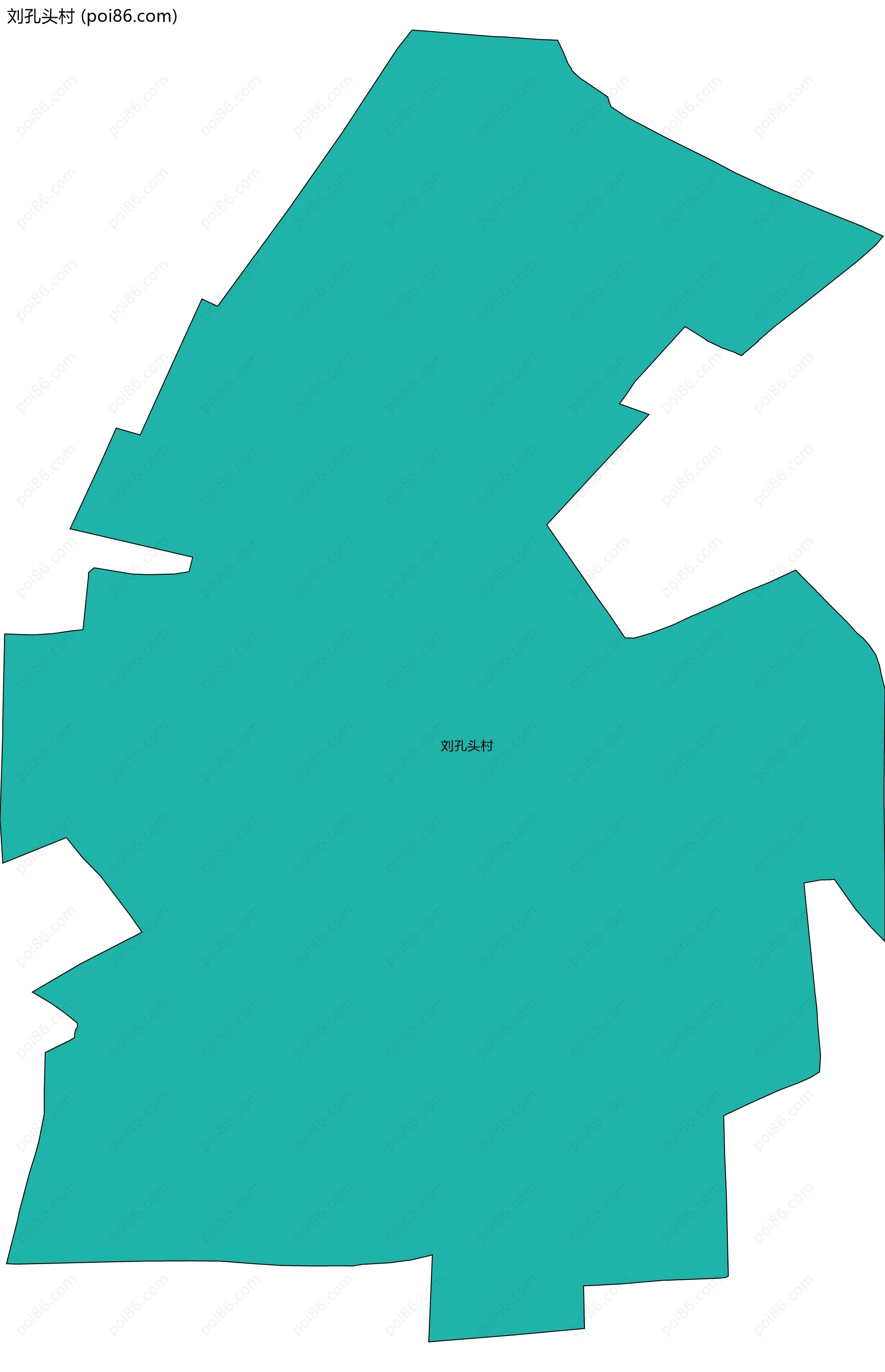 刘孔头村边界地图