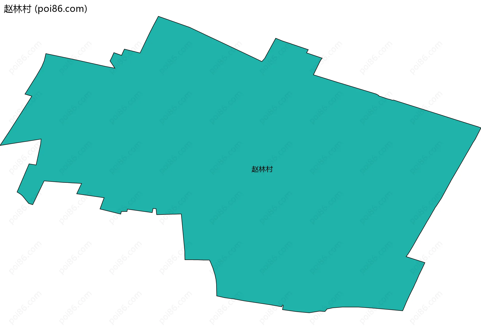 赵林村边界地图