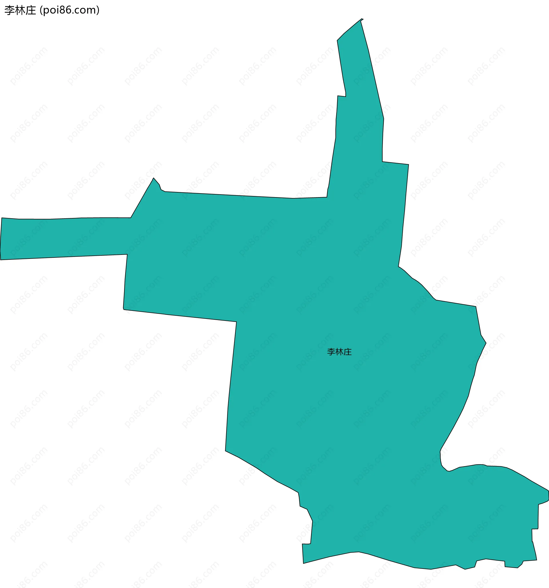 李林庄边界地图
