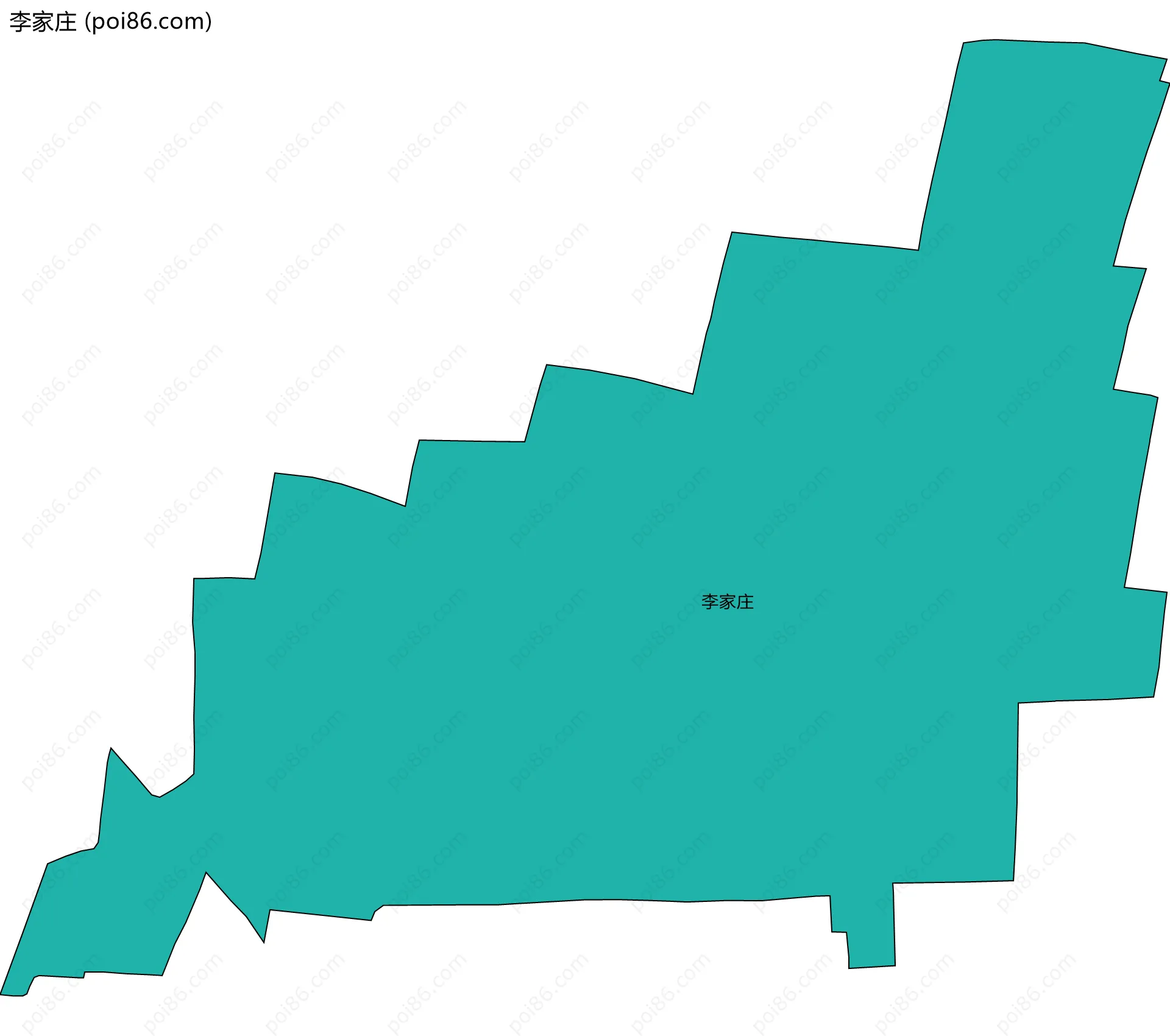 李家庄边界地图