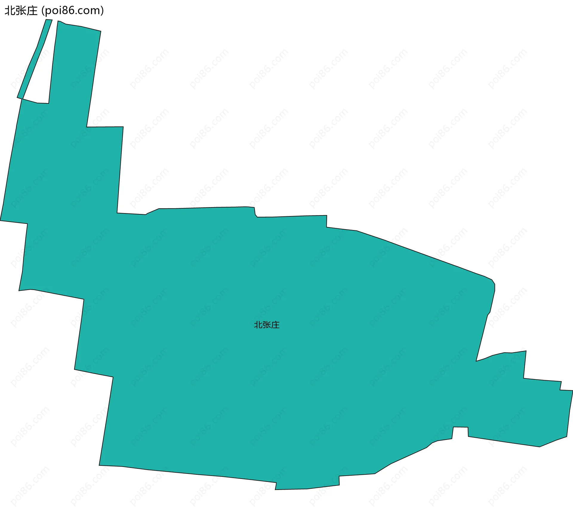 北张庄边界地图