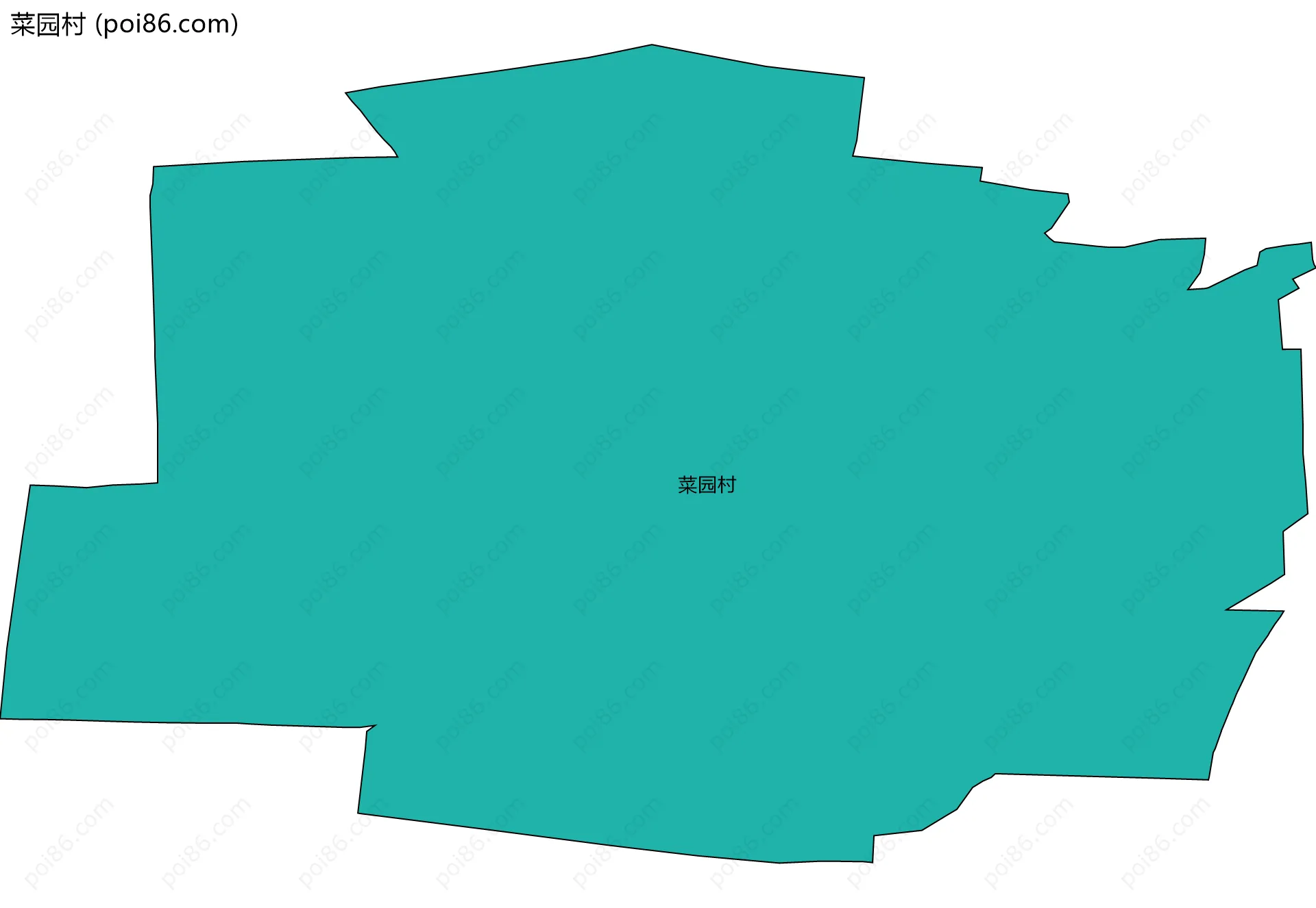 菜园村边界地图