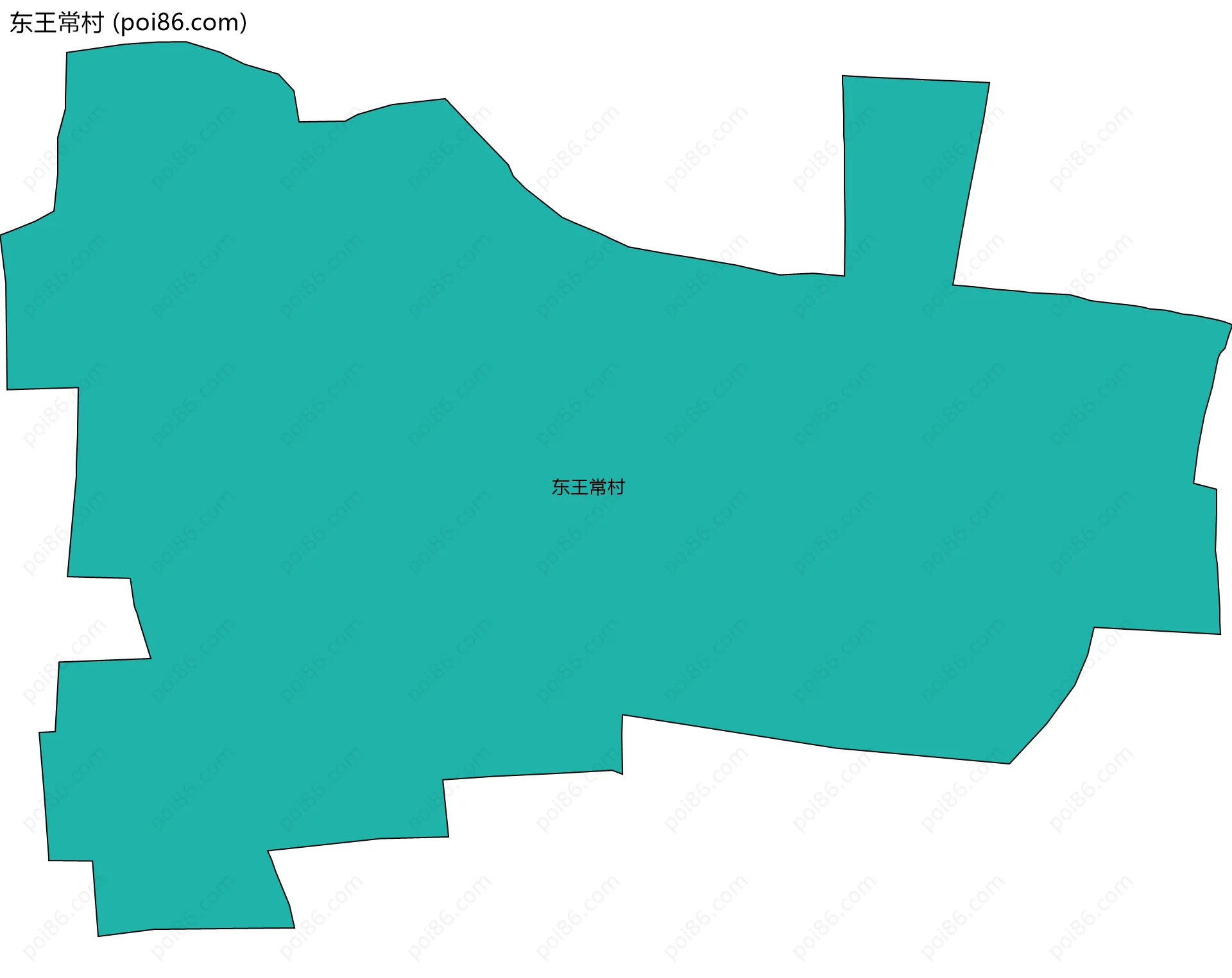 东王常村边界地图