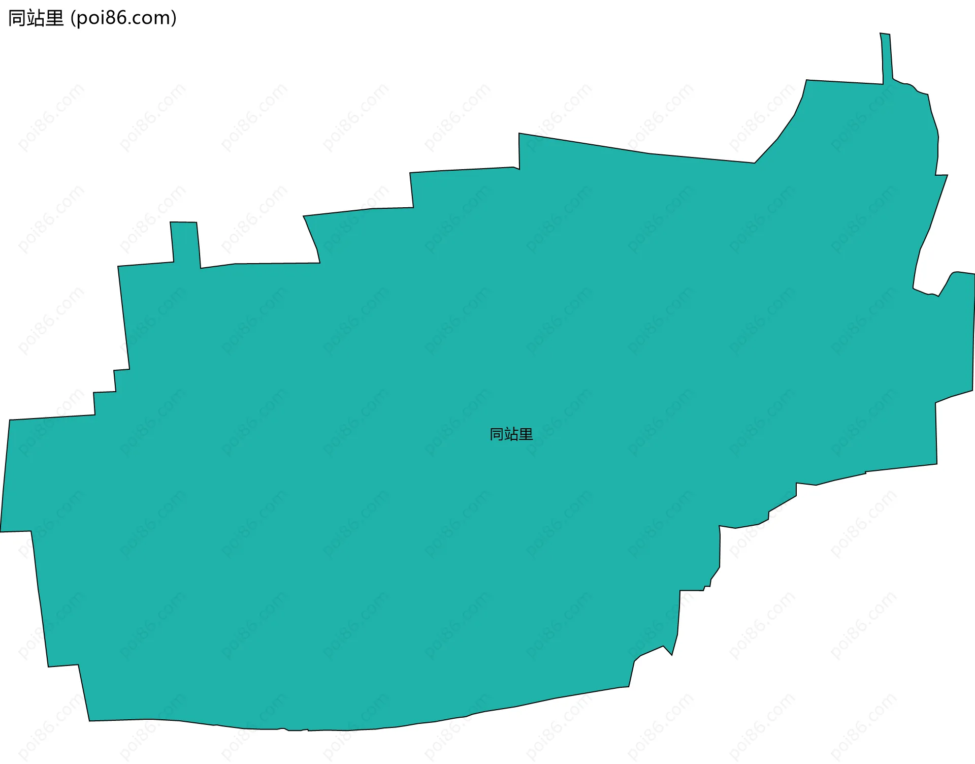 同站里边界地图