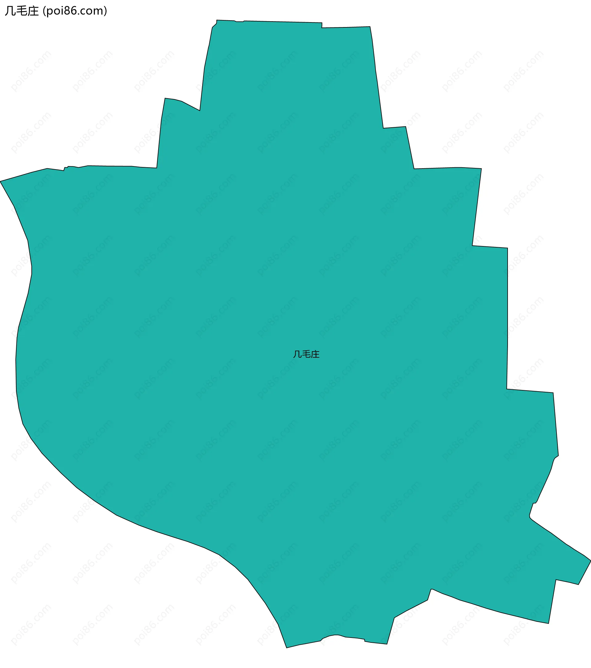 几毛庄边界地图