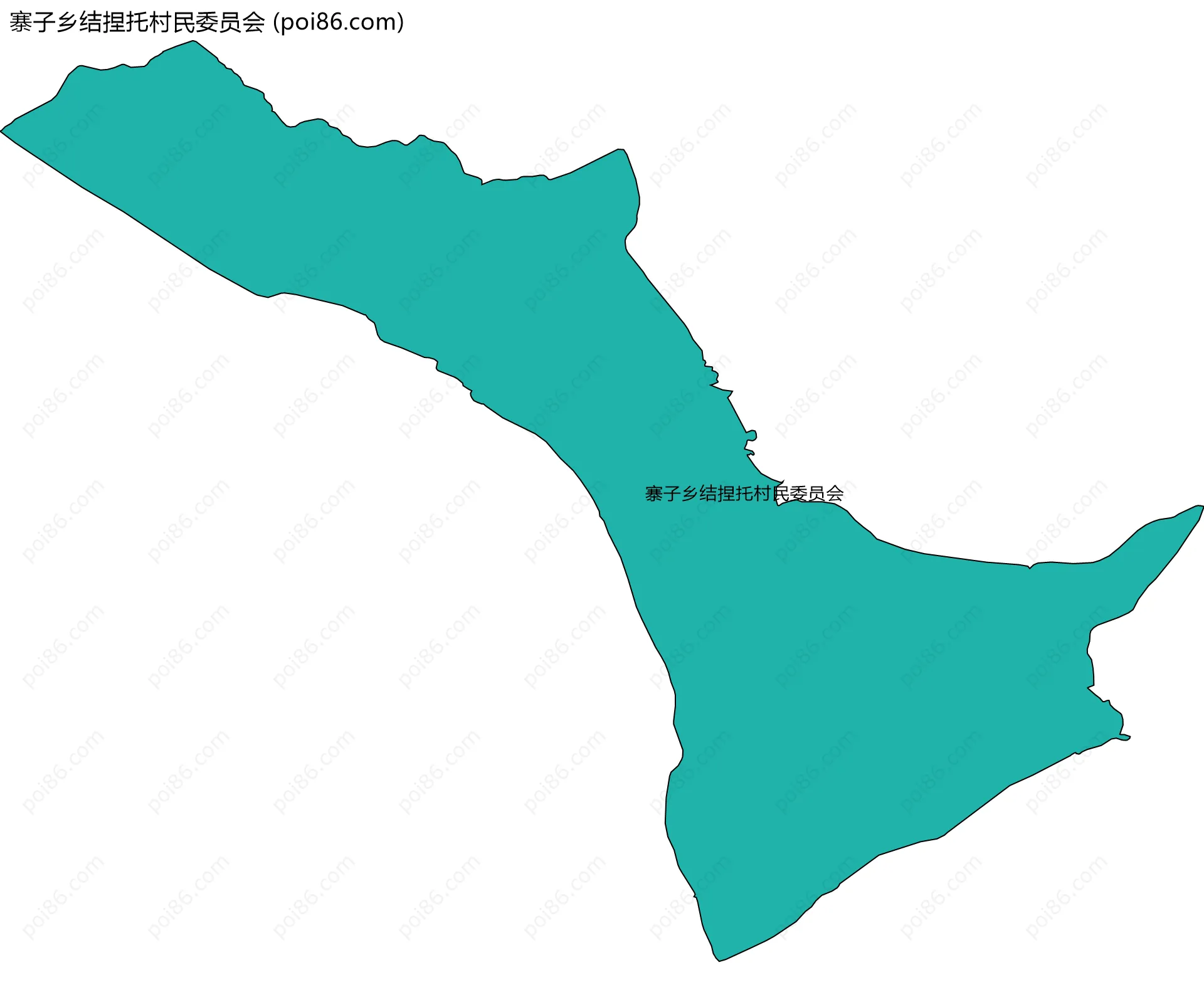 寨子乡结捏托村民委员会边界地图