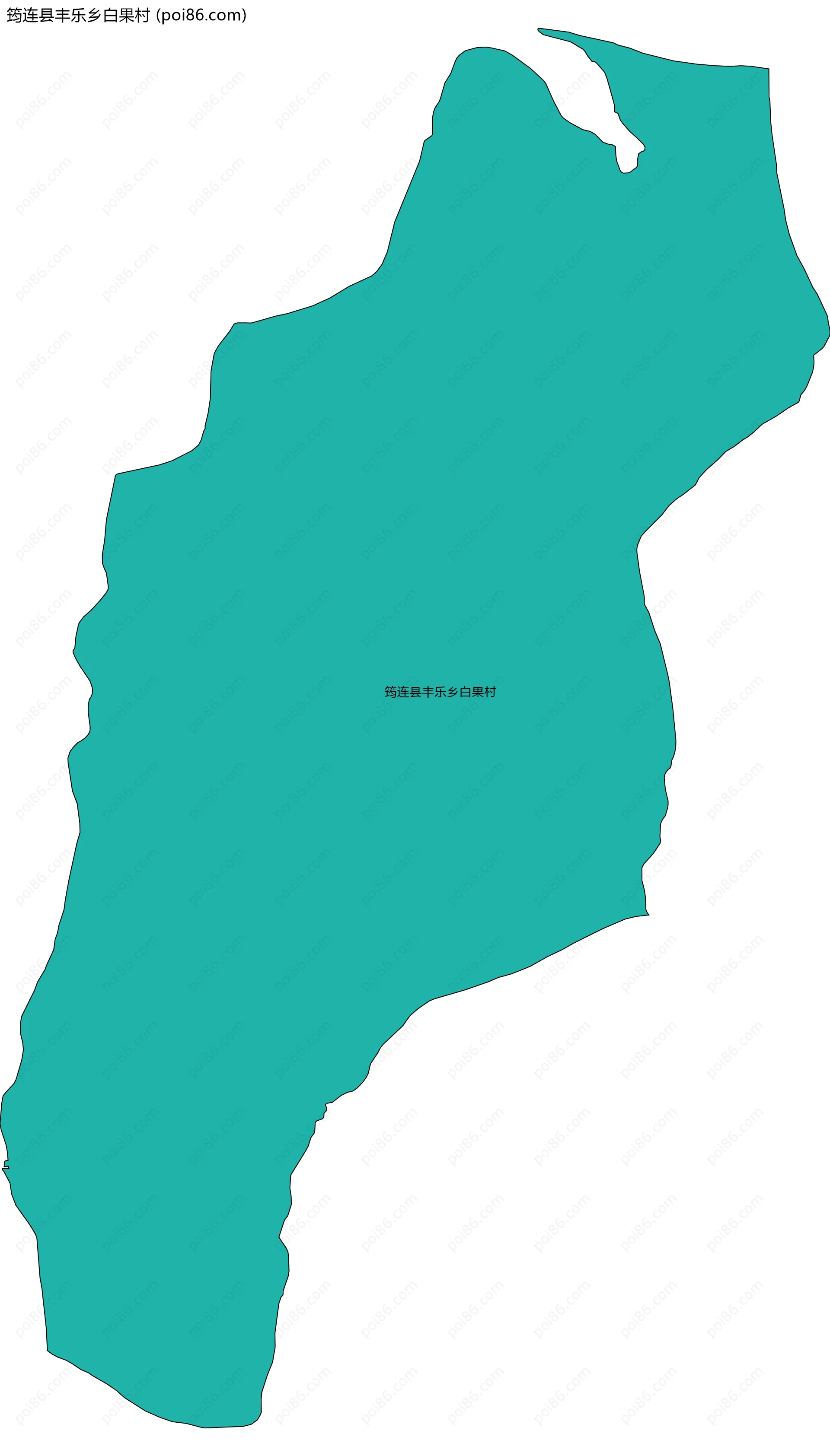 筠连县丰乐乡白果村边界地图