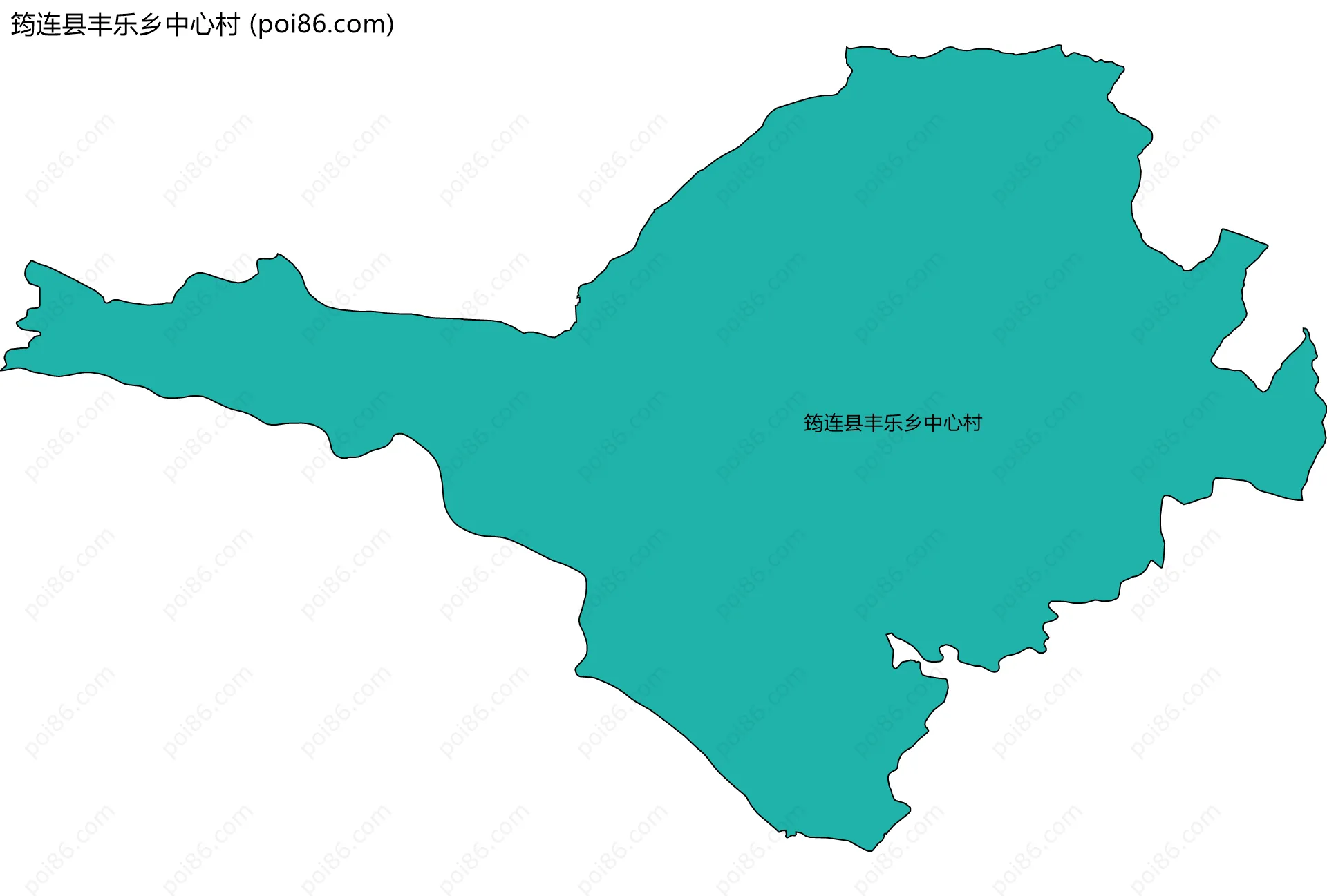 筠连县丰乐乡中心村边界地图