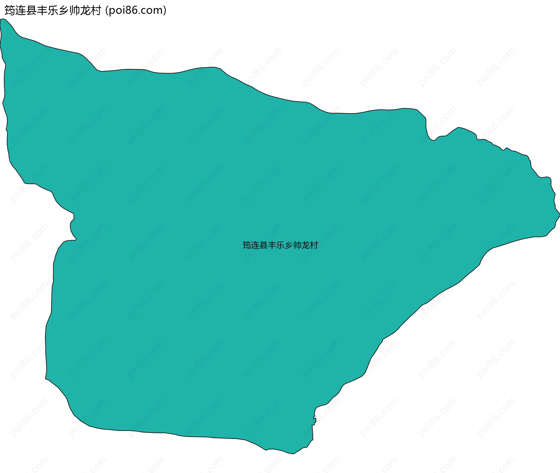筠连县丰乐乡帅龙村边界地图