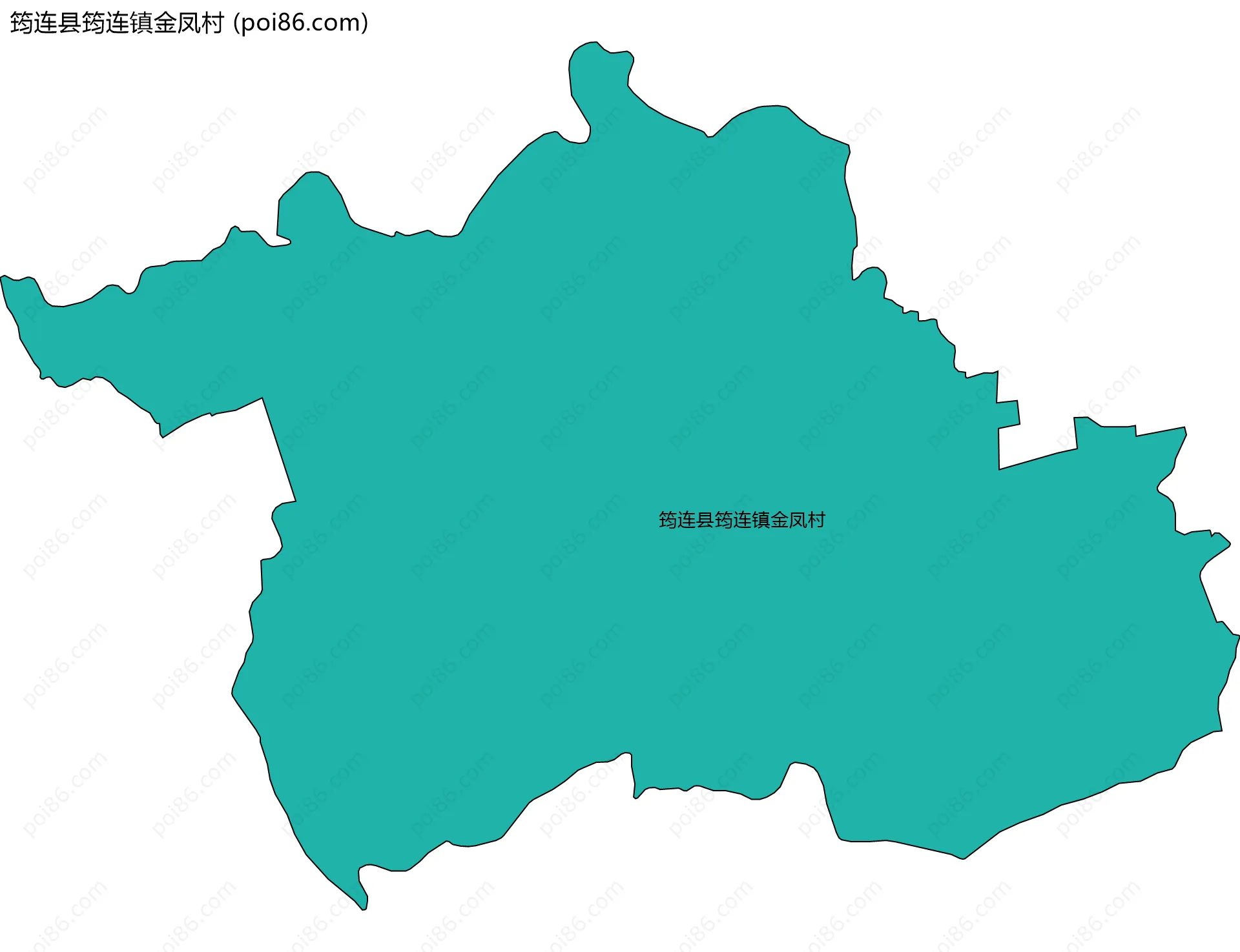 筠连县筠连镇金凤村边界地图