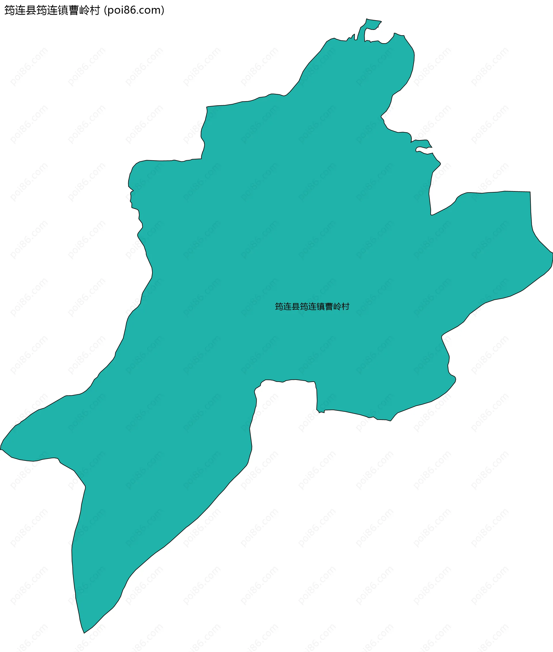 筠连县筠连镇曹岭村边界地图
