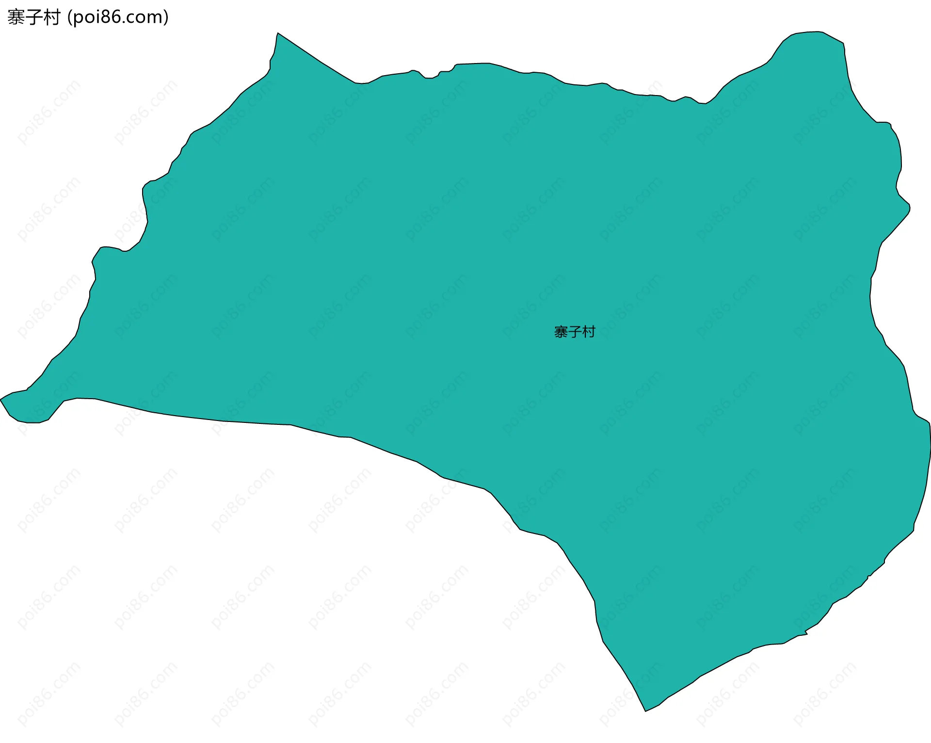 寨子村边界地图