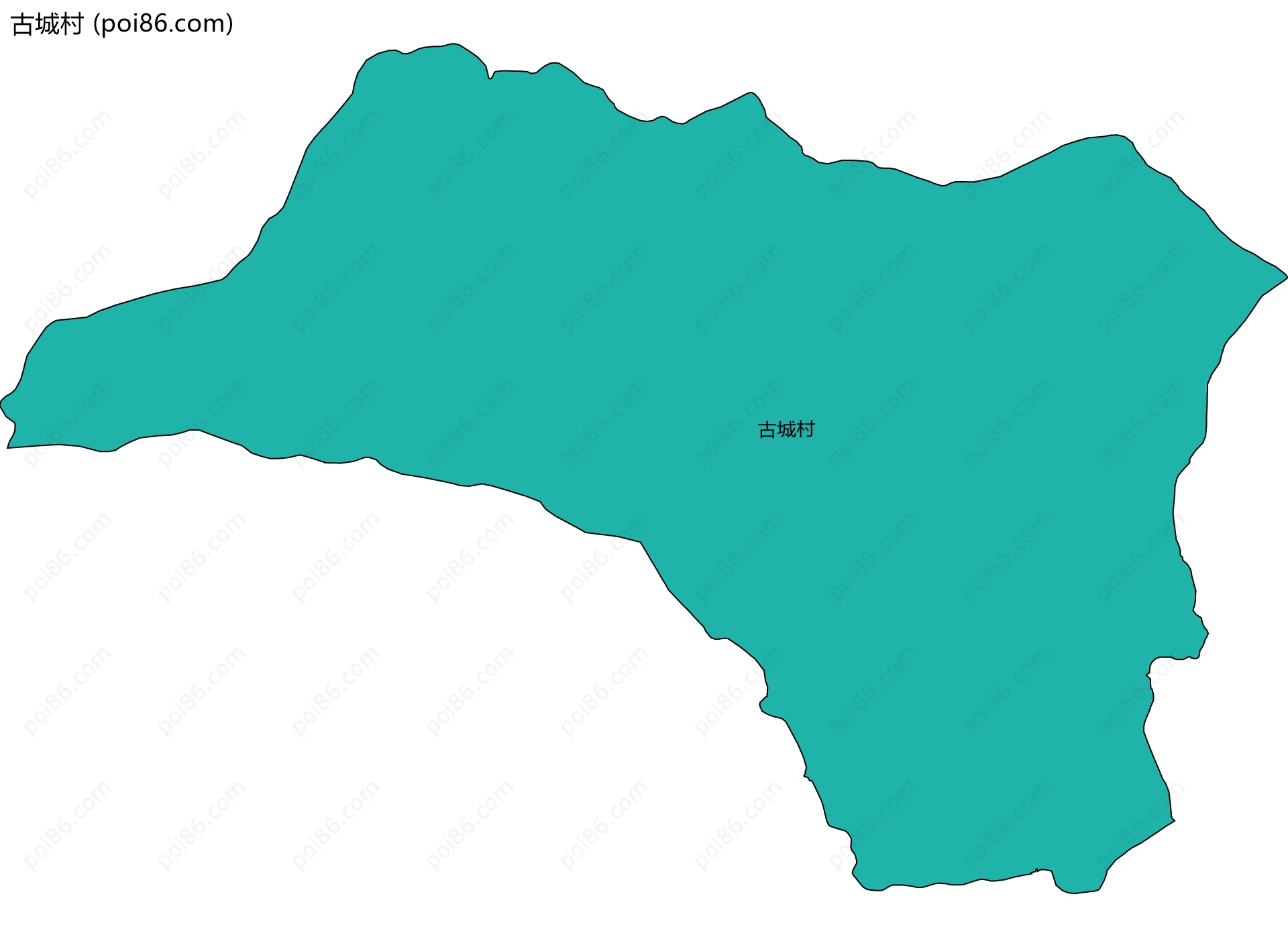 古城村边界地图