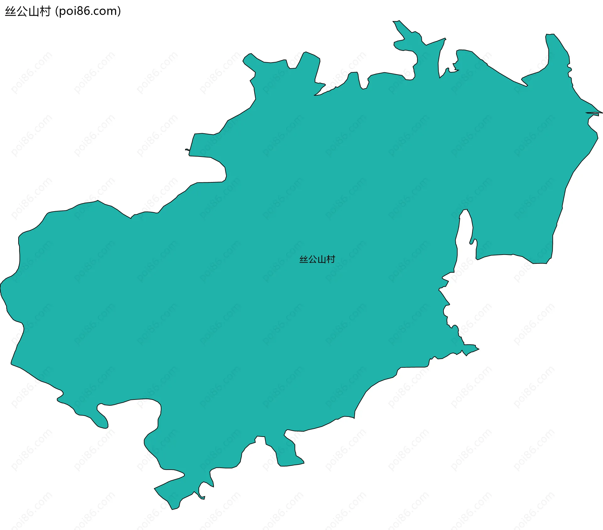 丝公山村边界地图