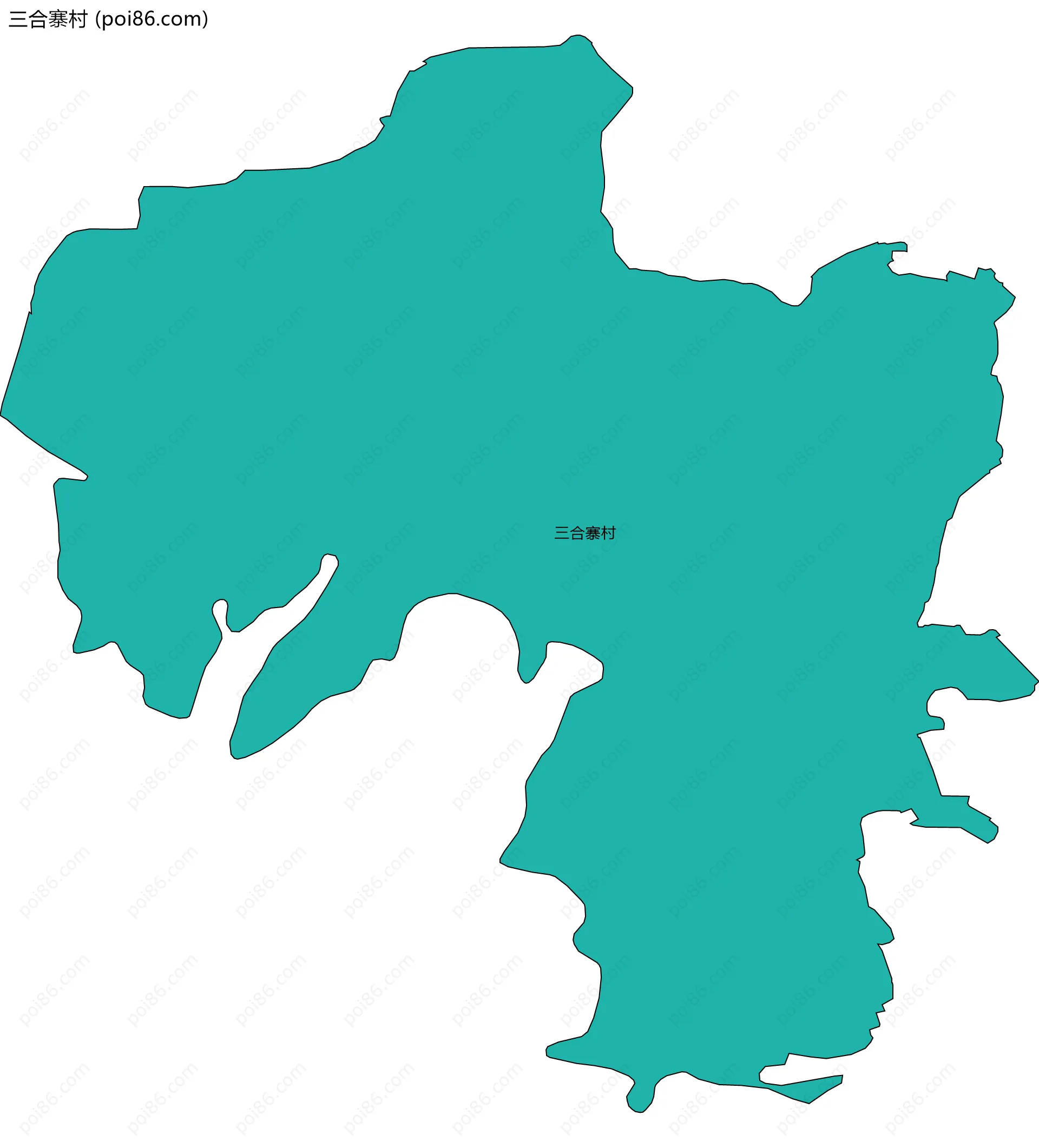 三合寨村边界地图