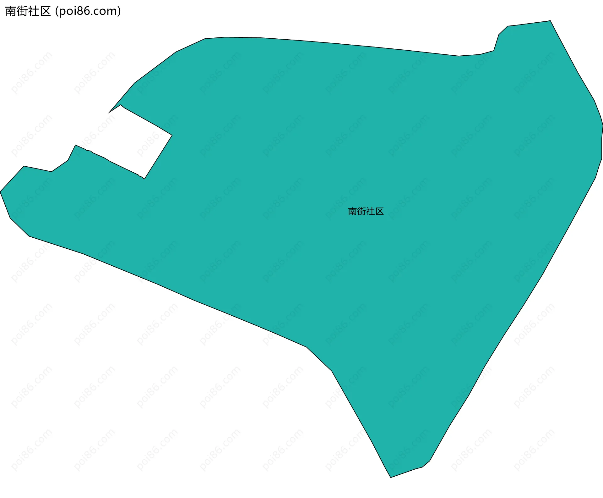 南街社区边界地图