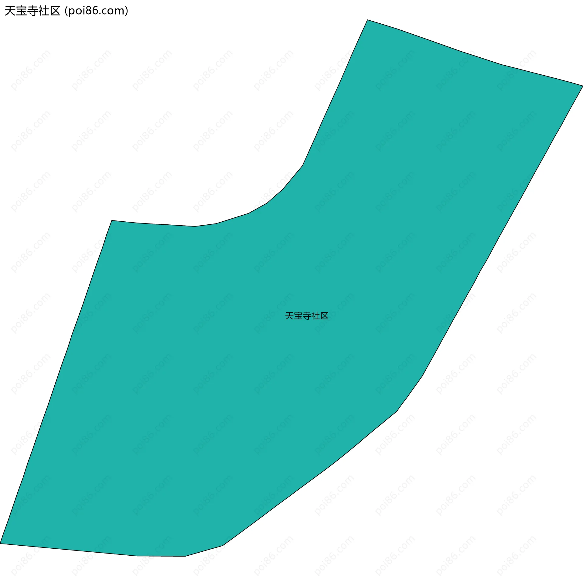 天宝寺社区边界地图