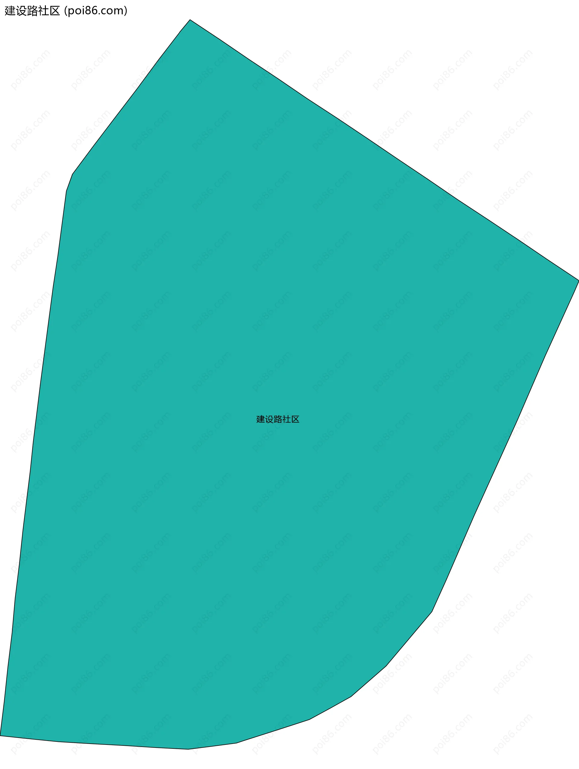 建设路社区边界地图