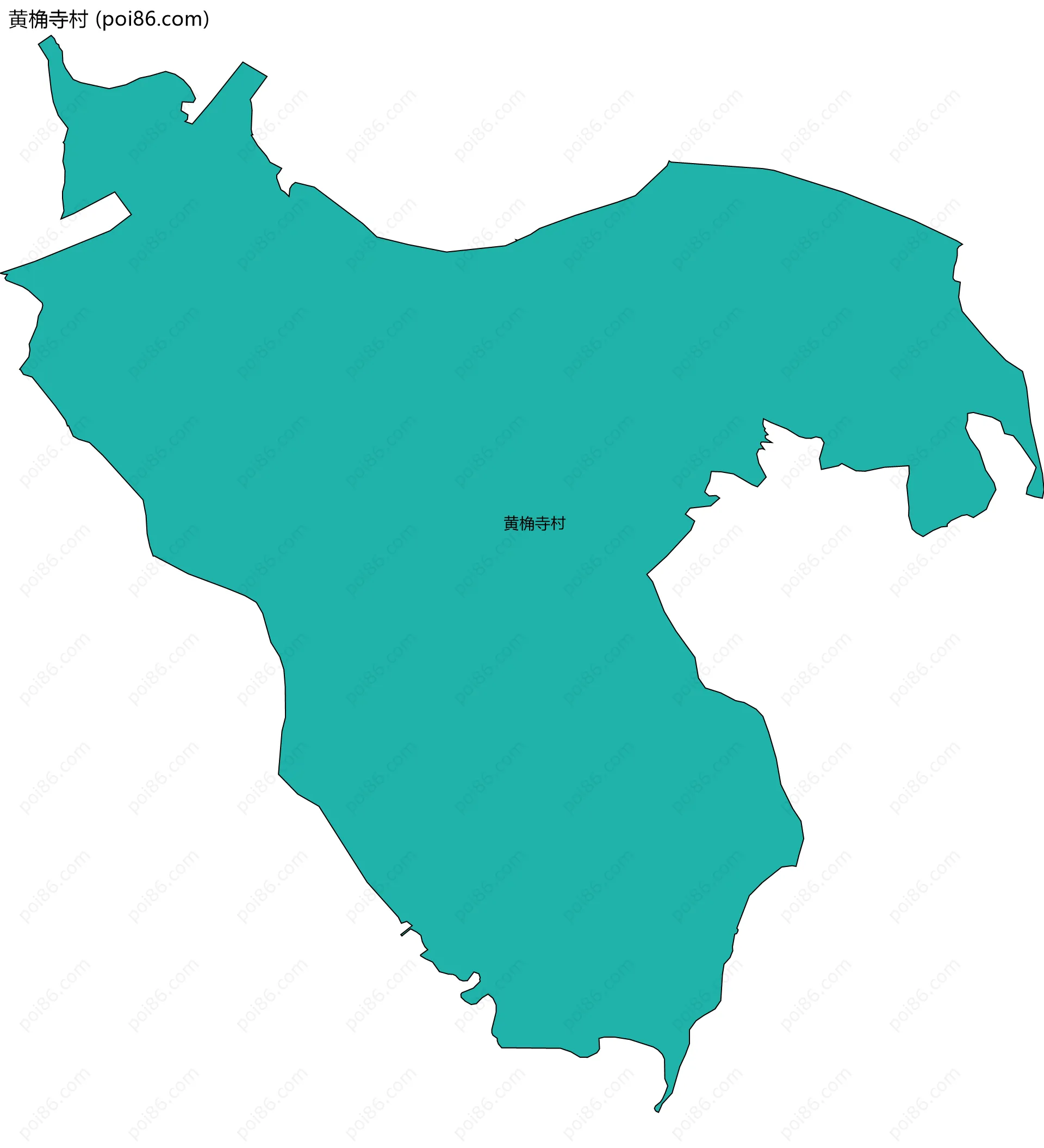 黄桷寺村边界地图