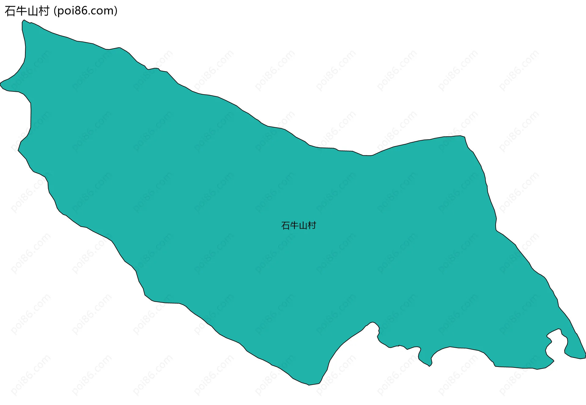 石牛山村边界地图