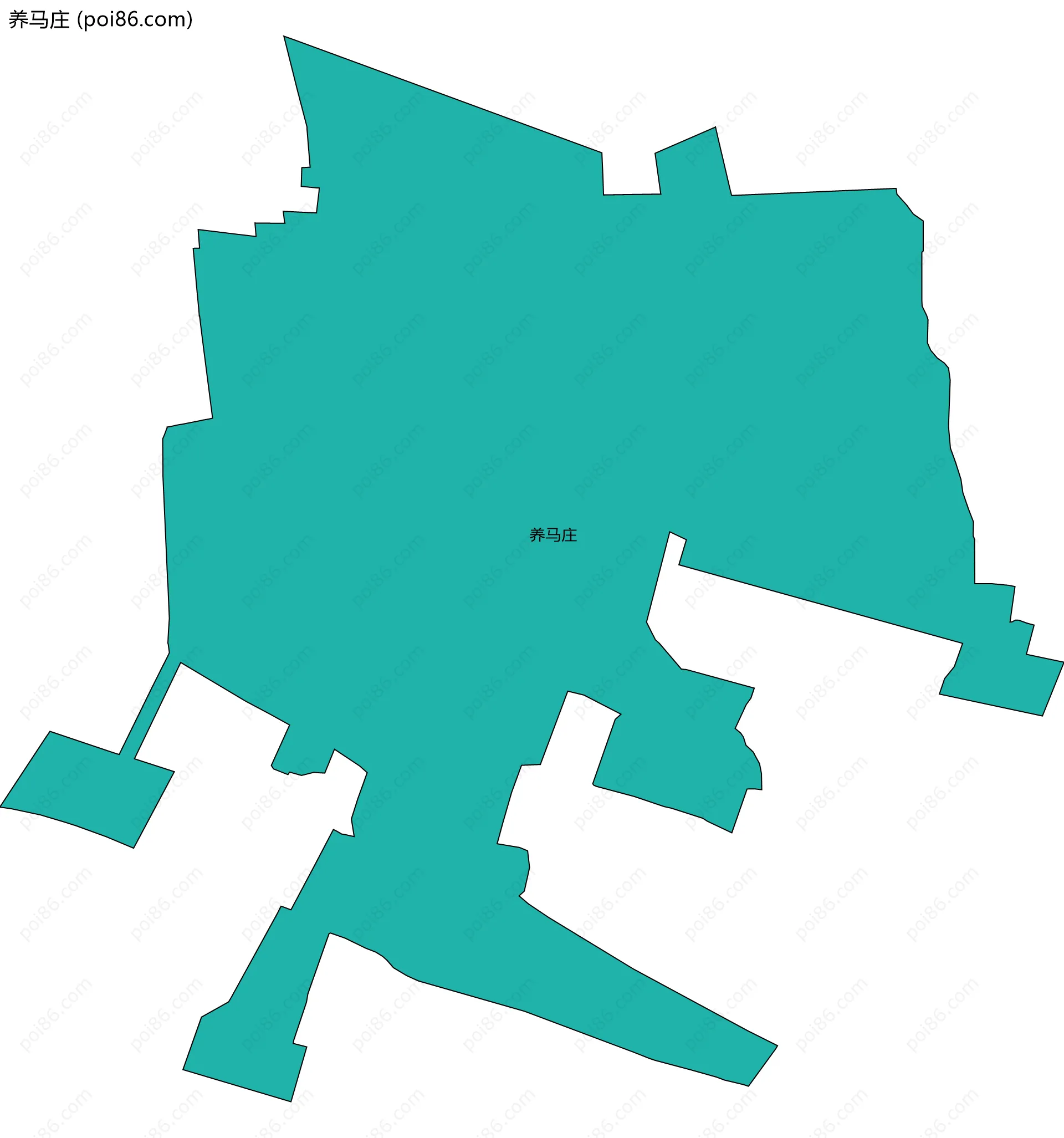 养马庄边界地图