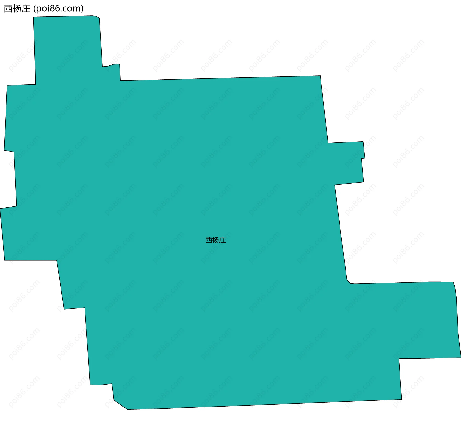西杨庄边界地图