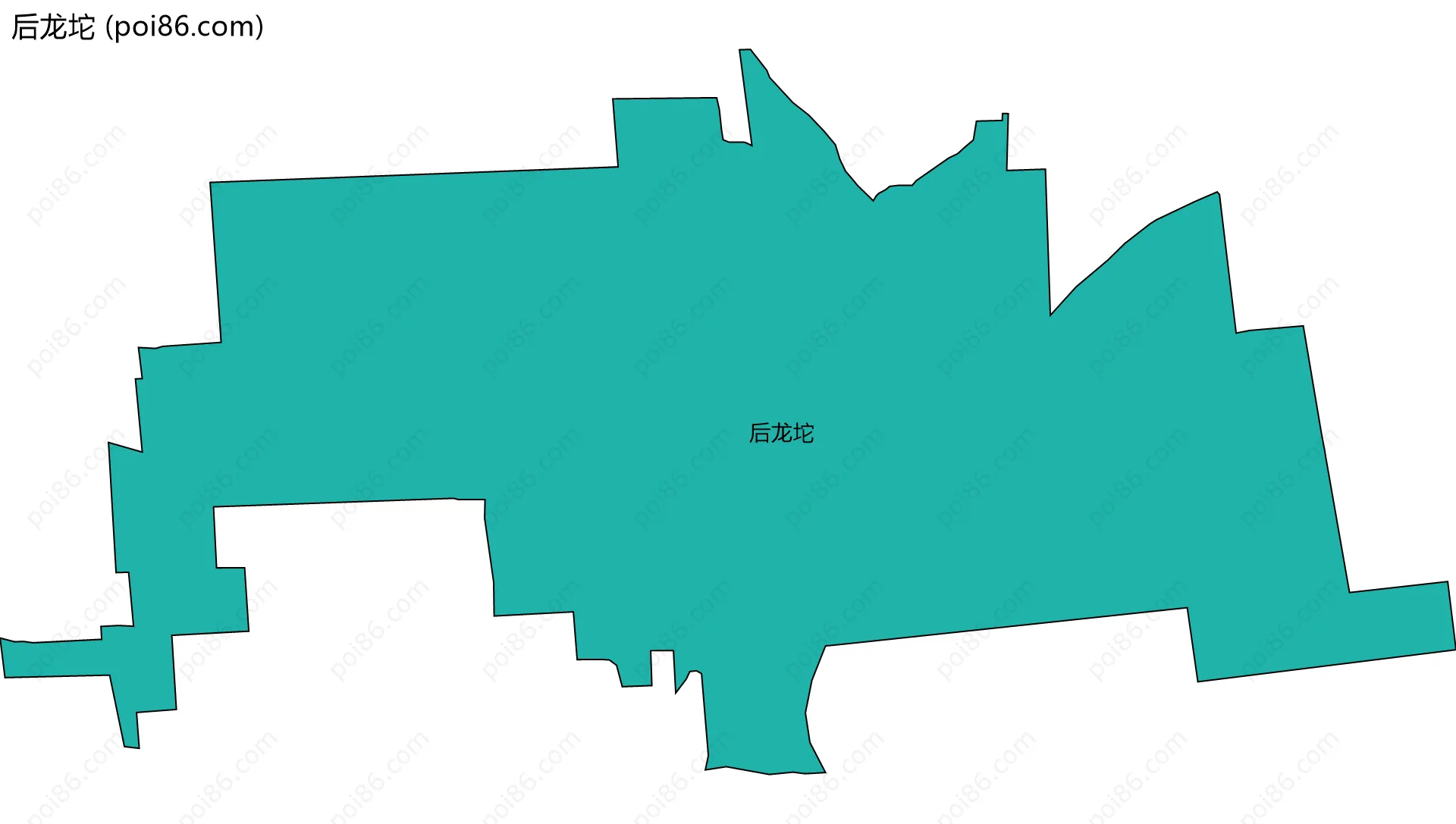 后龙坨边界地图