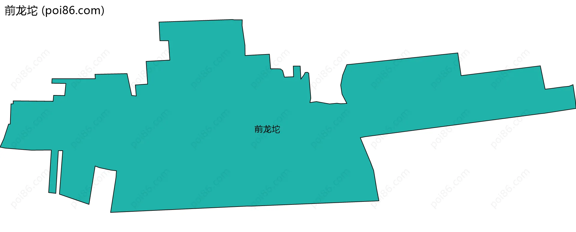 前龙坨边界地图