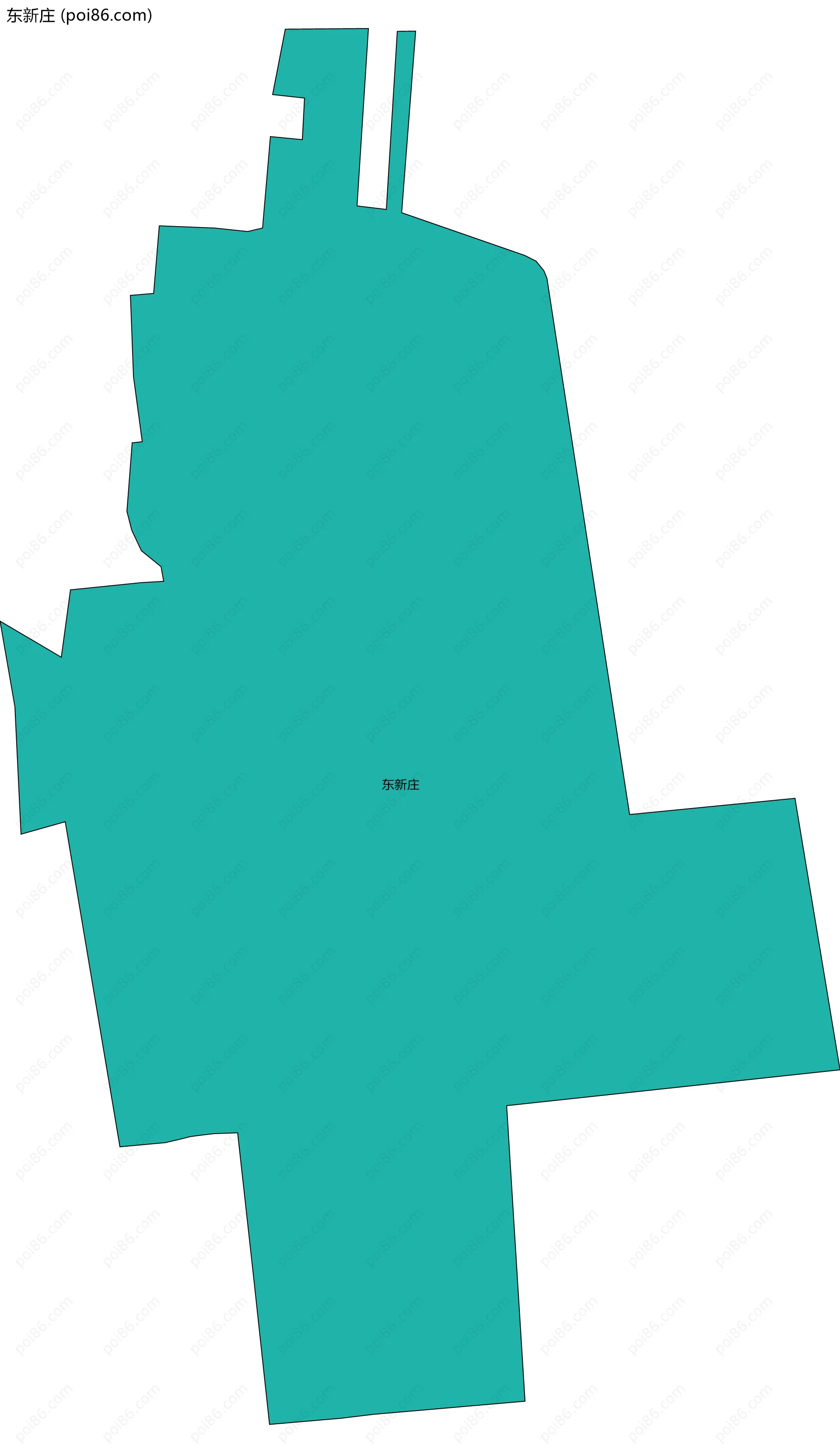 东新庄边界地图