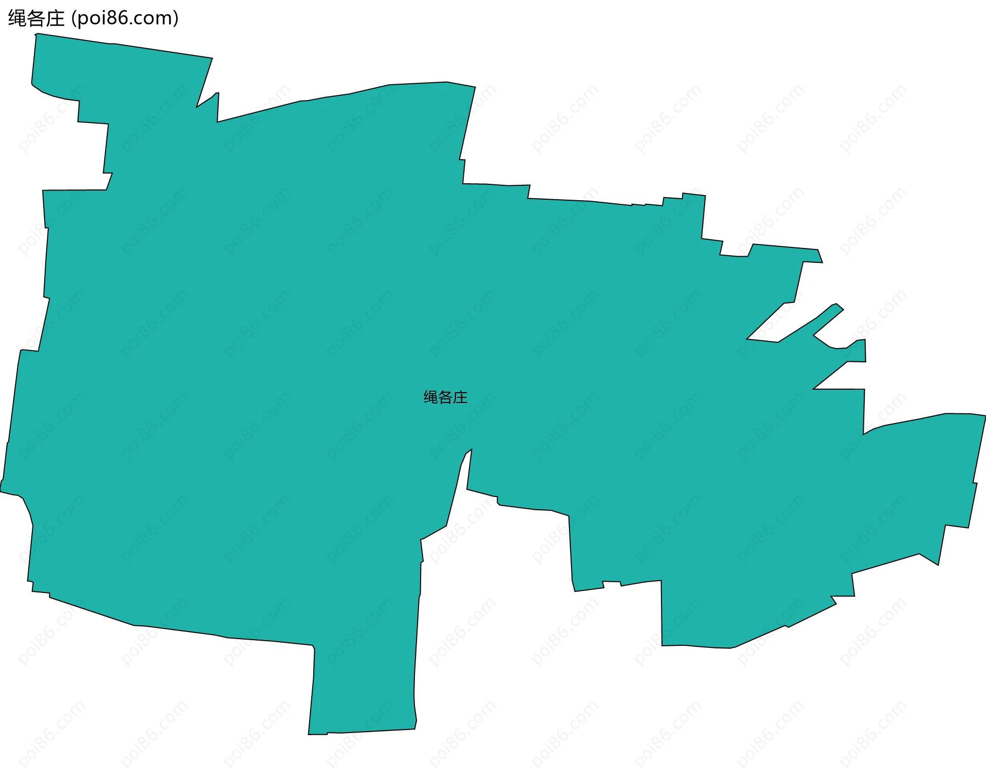 绳各庄边界地图