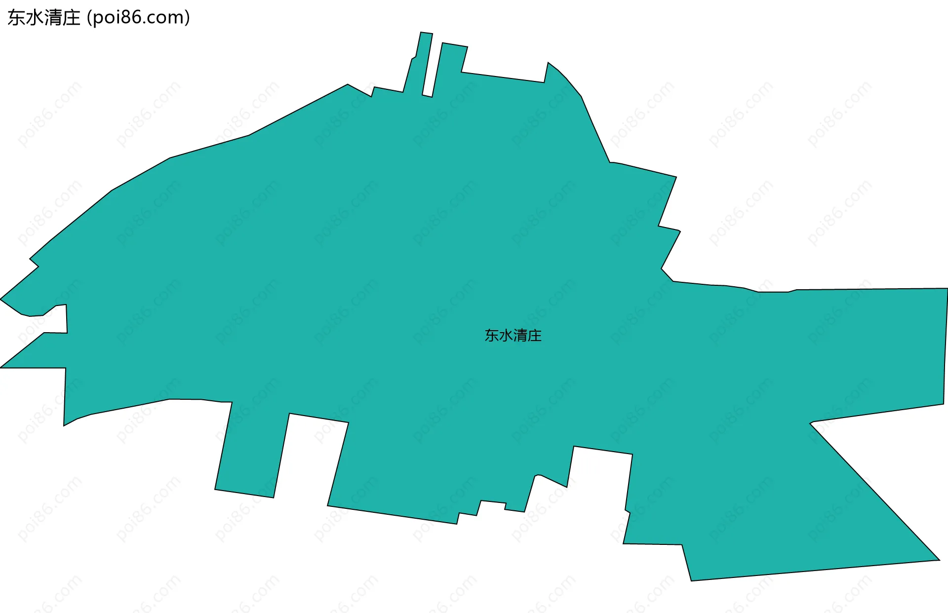 东水清庄边界地图
