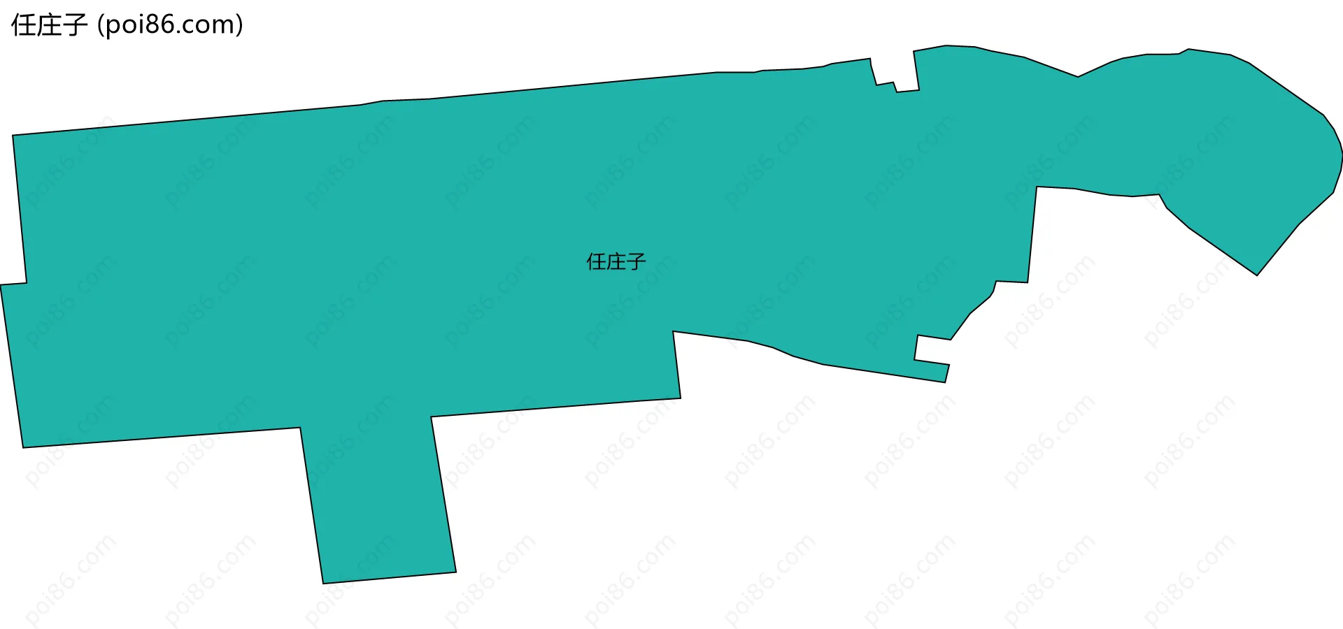 任庄子边界地图