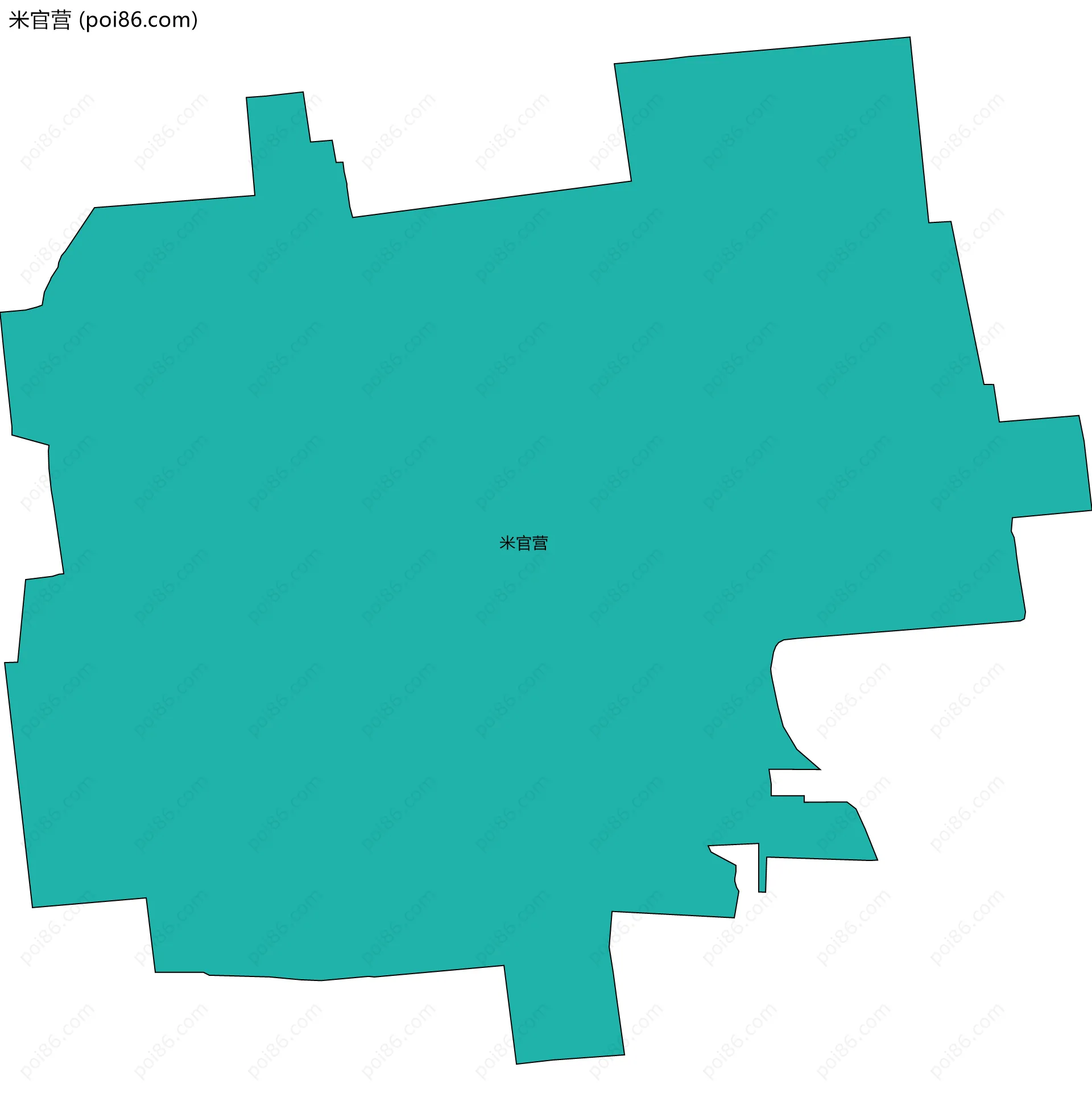 米官营边界地图
