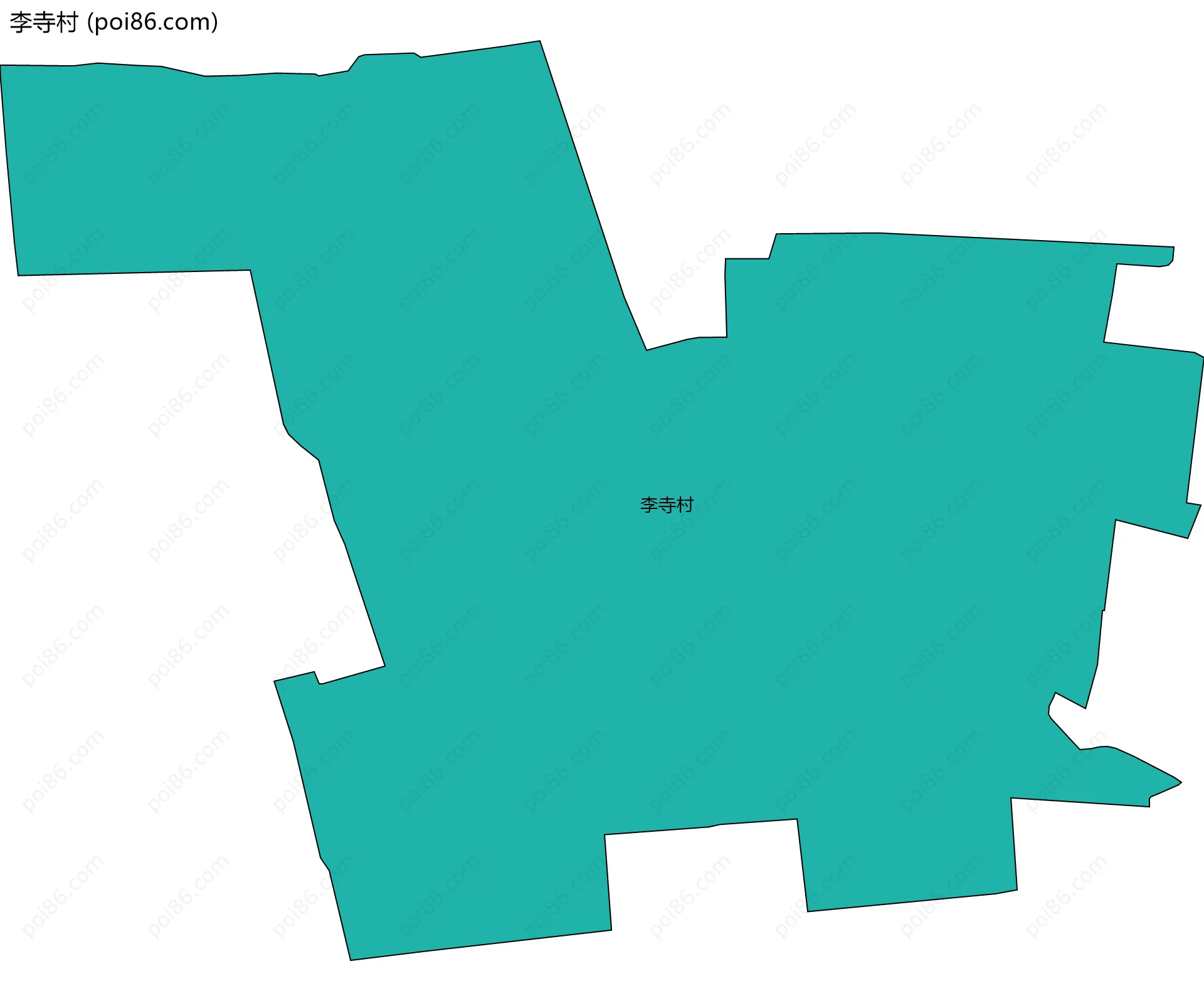 李寺村边界地图