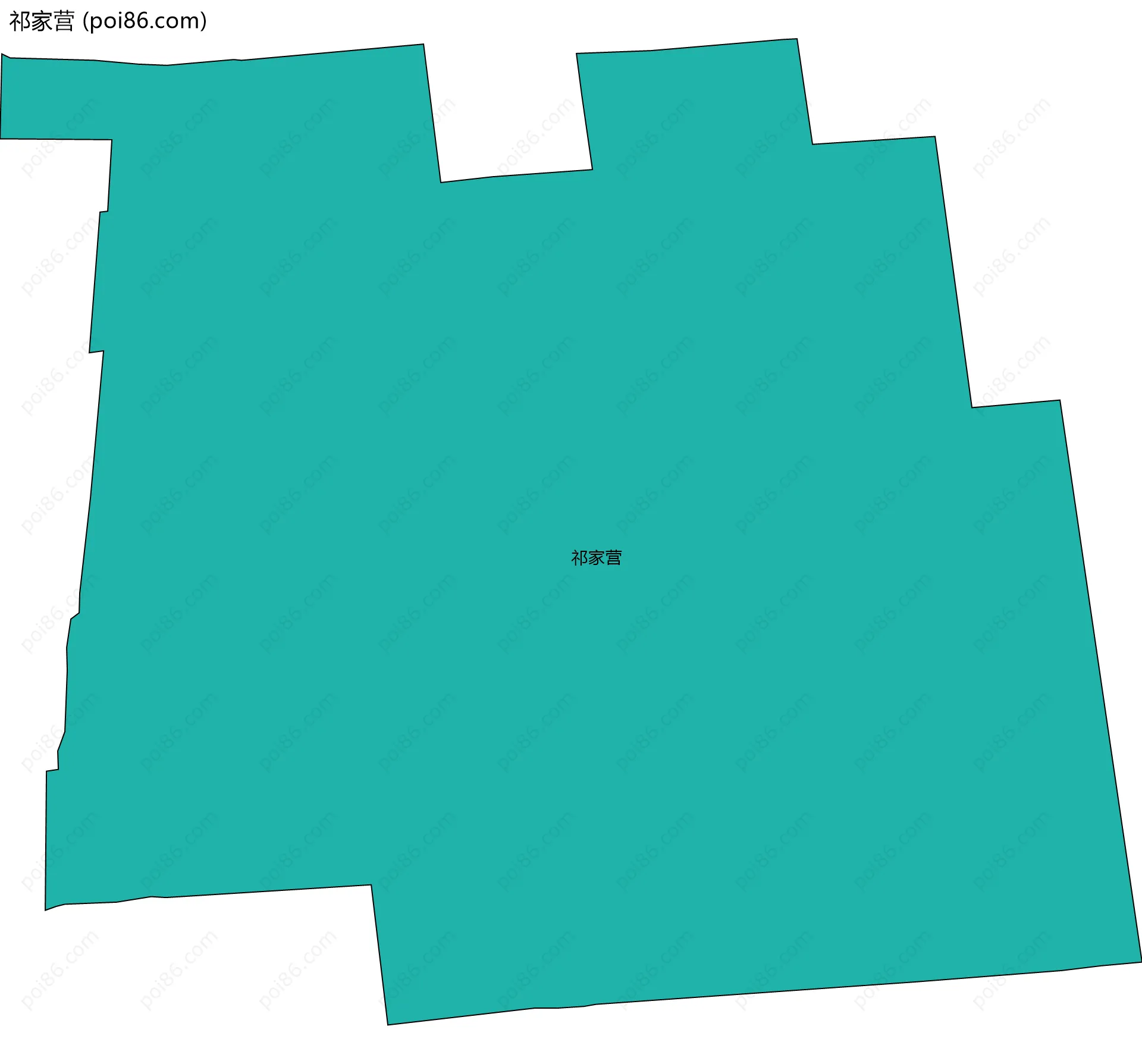 祁家营边界地图