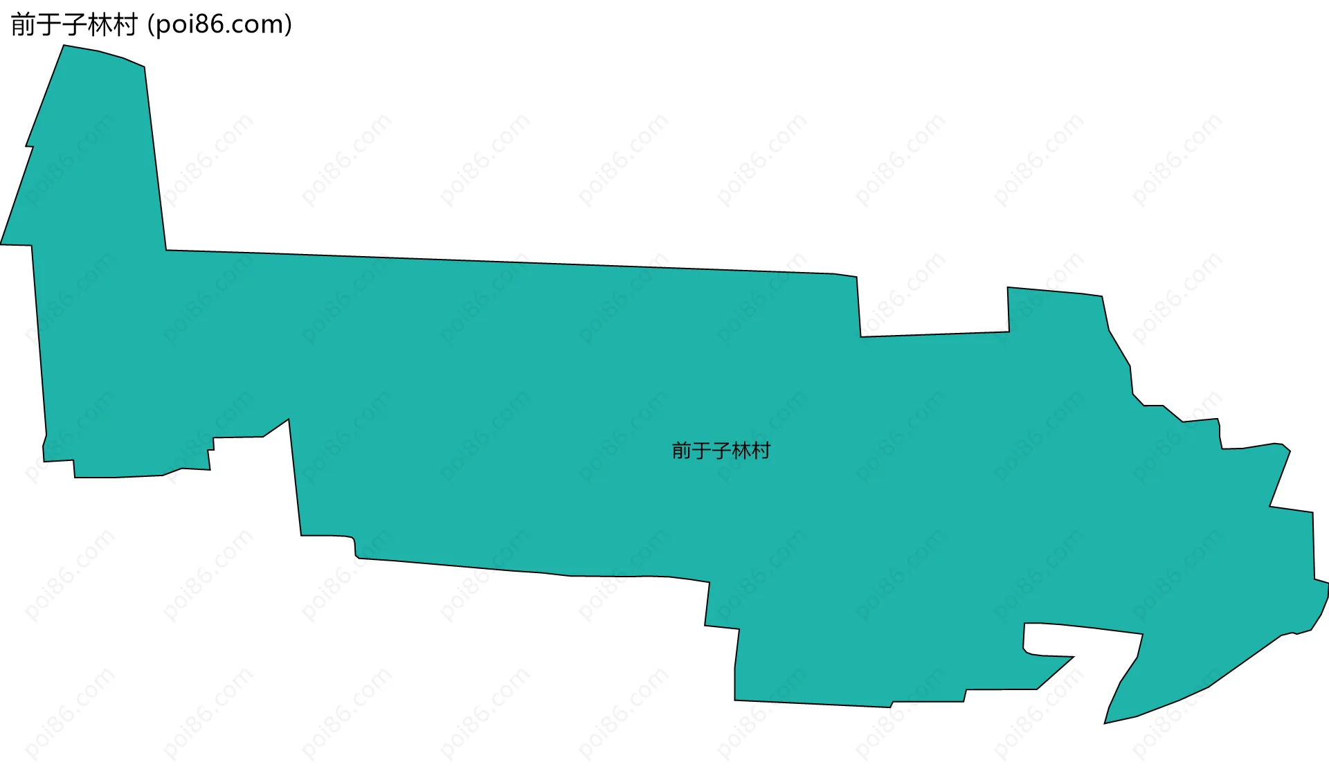 前于子林村边界地图