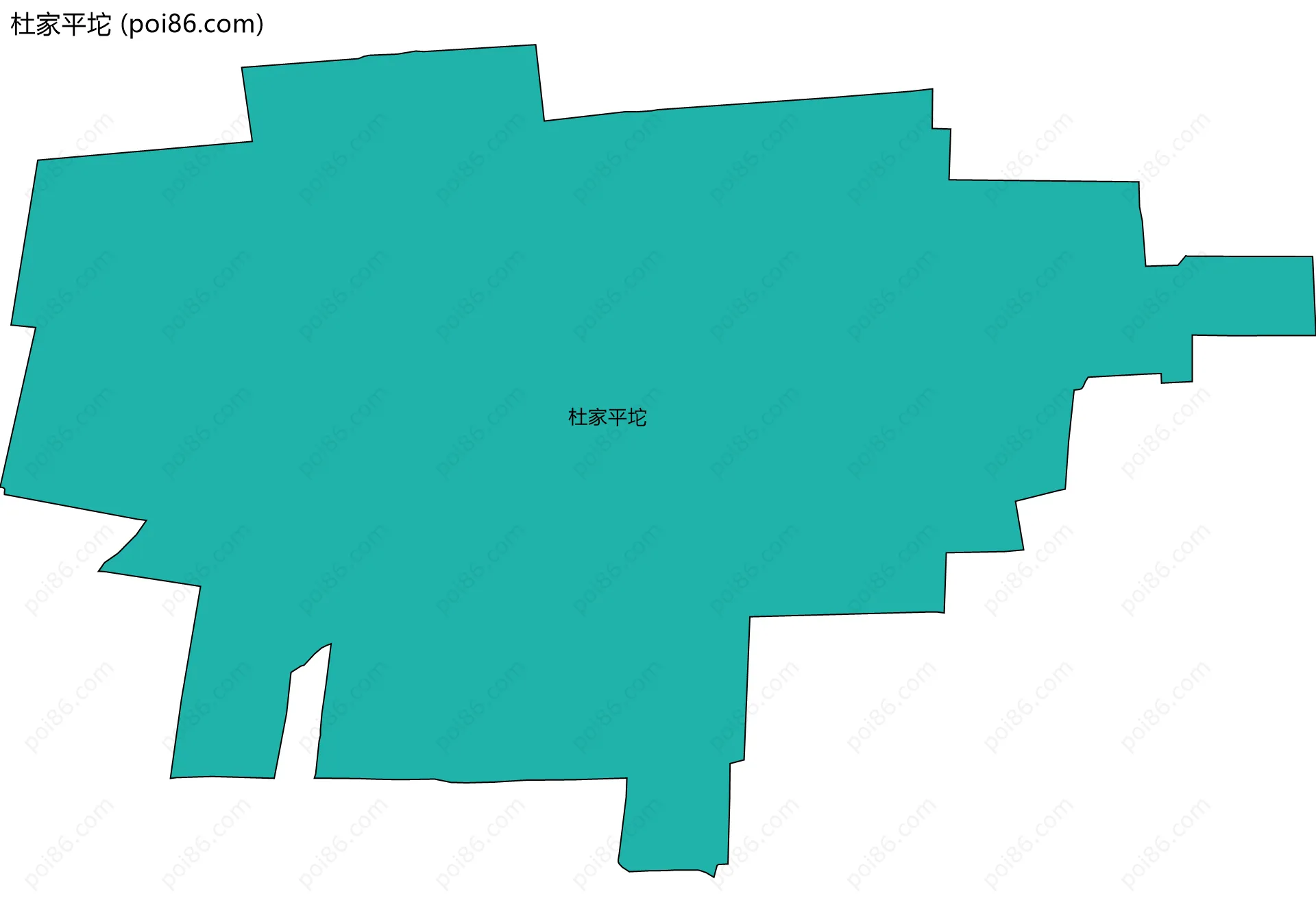 杜家平坨边界地图